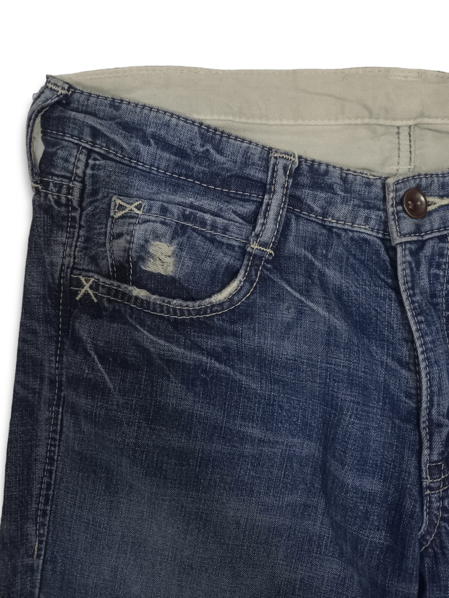 Japanese Brand Vintage Japanese Brand Union Made Distressed Loose Jeans Size US 31 - 4 Thumbnail