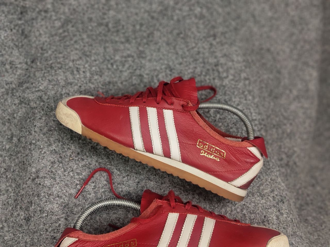 Adidas Vintage 2003 Adidas Italia Leather Red Retro Sneakers Size US 8 / EU 41 - 5 Thumbnail