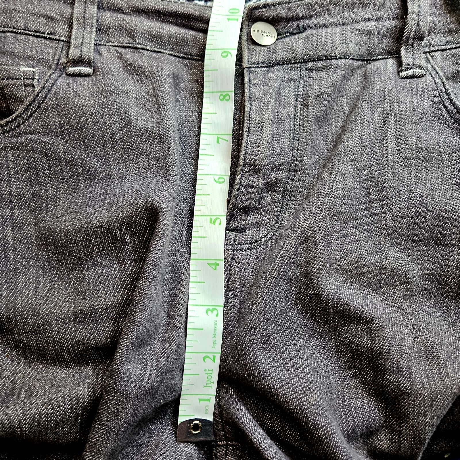 Bill Blass EUC Bill Blass High Rise Straight Jeans Sz. 10x31 Dark Gray Size 32" / US 10 / IT 46 - 7 Thumbnail