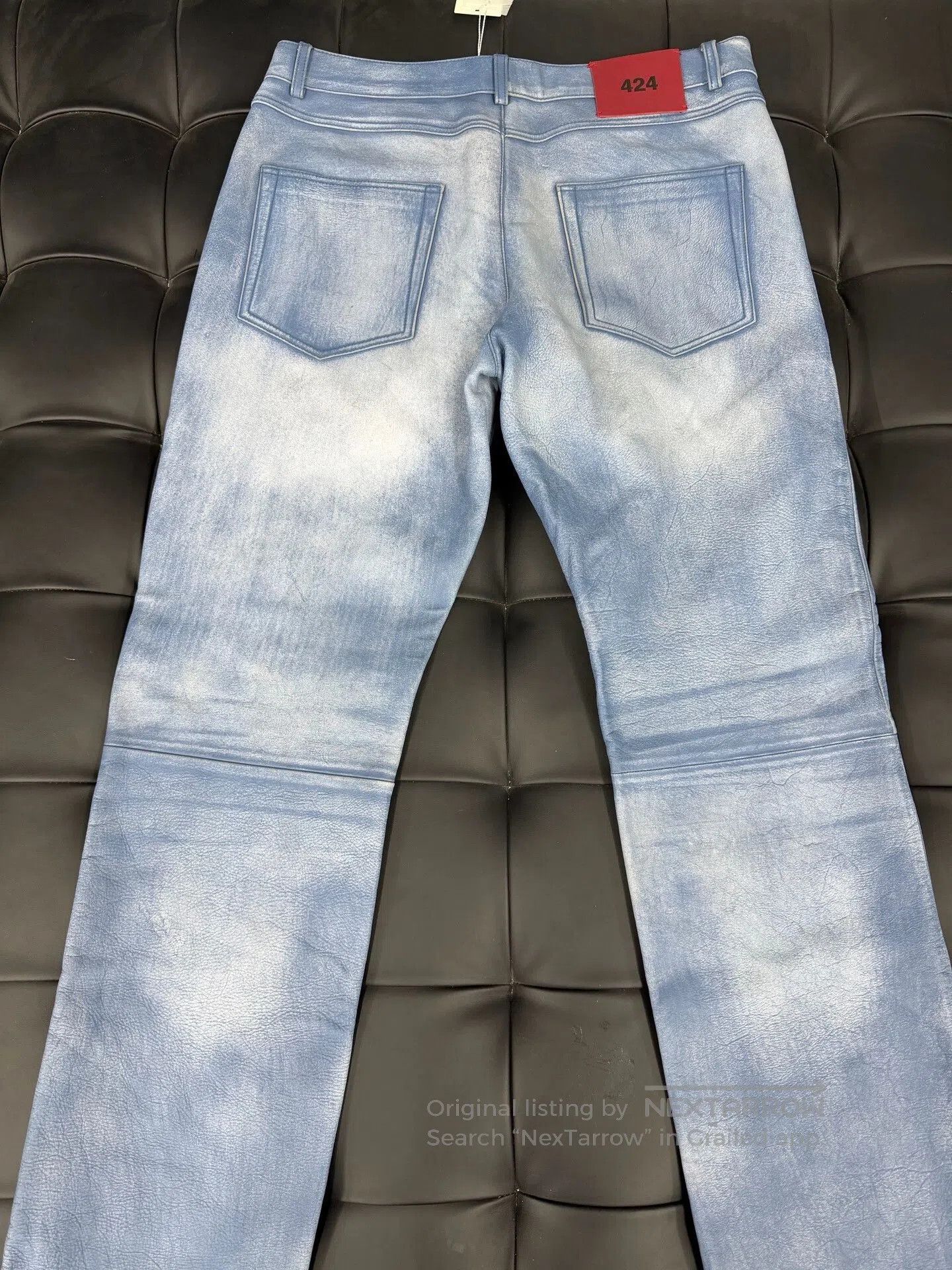 424 424 Washed Leather Baggy Pants. Size US 28 / EU 44 - 4 Thumbnail