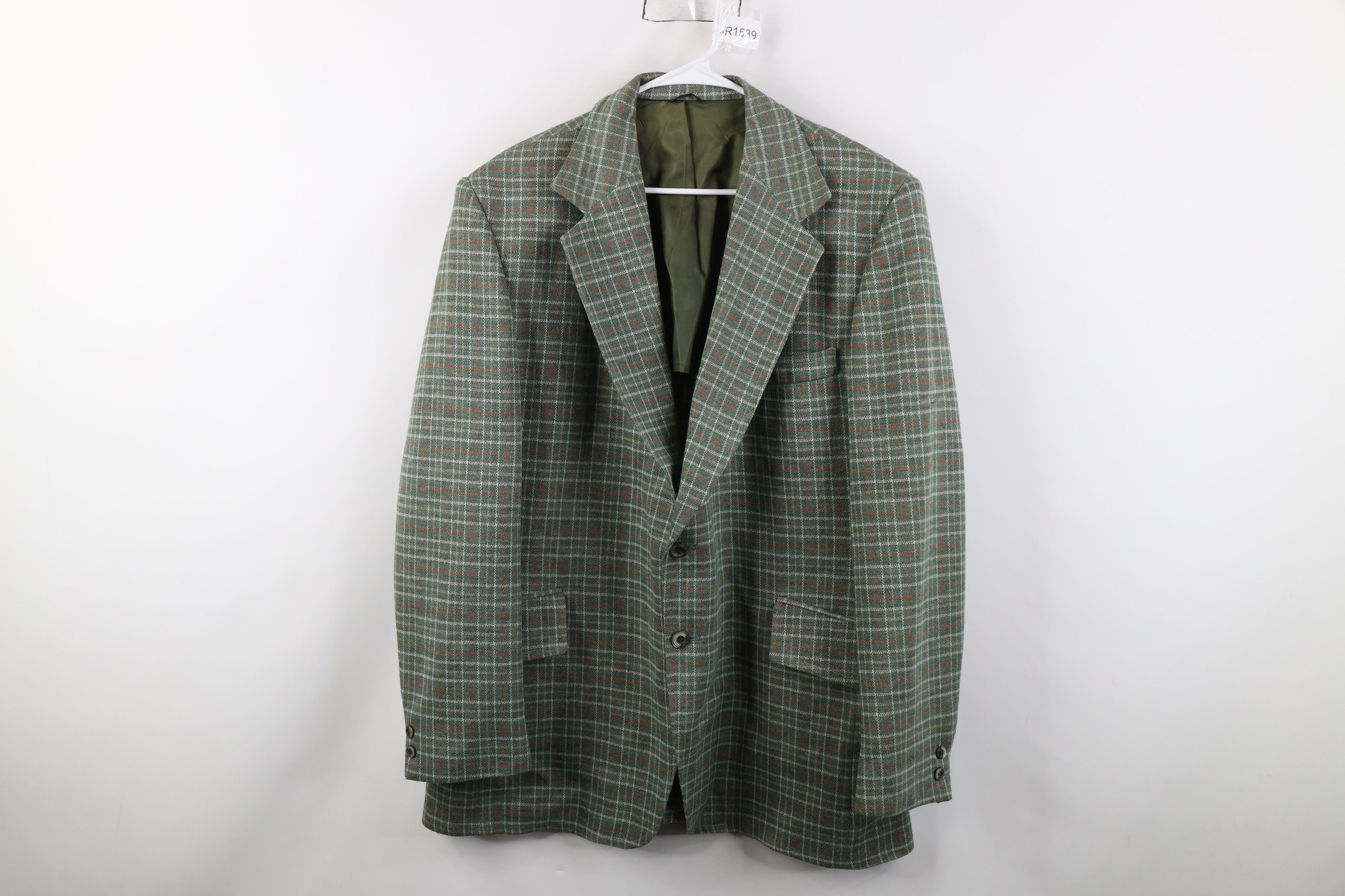 Vintage Vintage 70s Streetwear 2 Button Suit Coat Blazer Jacket USA Size US XXL / EU 58 / 5 - 1 Thumbnail