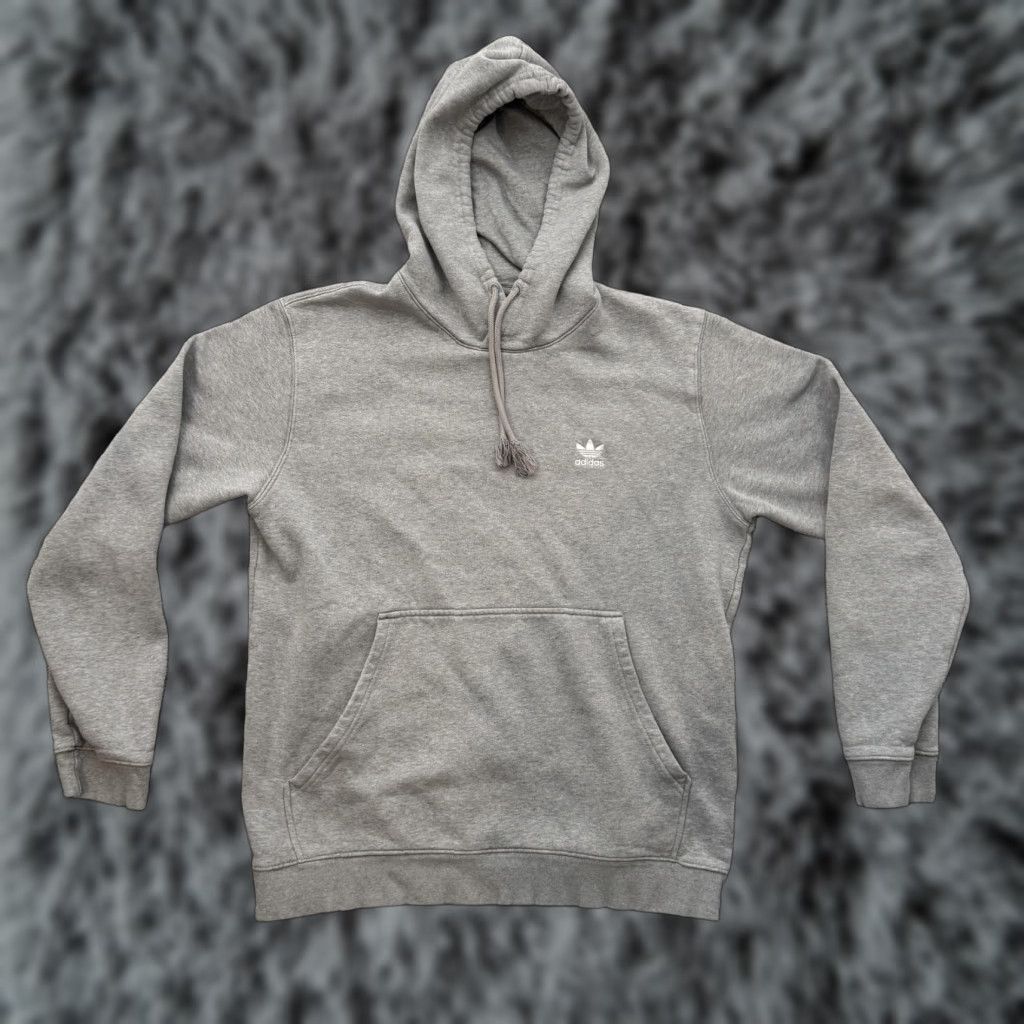 Adidas Adidas Hoodie Mens Large Gray Trefoil Pullover Kangaroo Pocket IM4525 Size US L / EU 52-54 / 3 - 1 Thumbnail