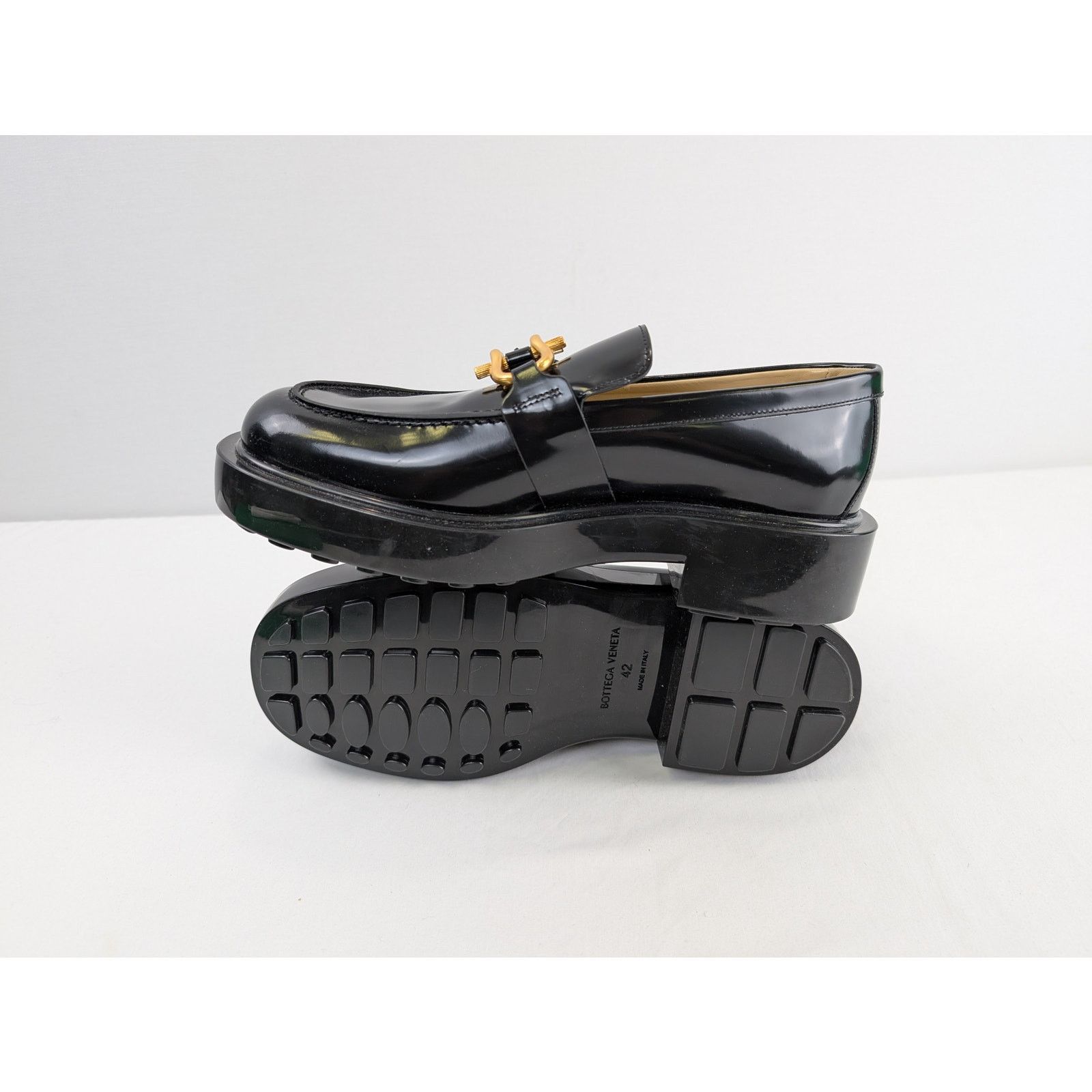 Bottega Veneta o1rshd1 Loafer Leather Soft Vinyl Boots in Black Size US 9 / EU 42 - 12 Thumbnail