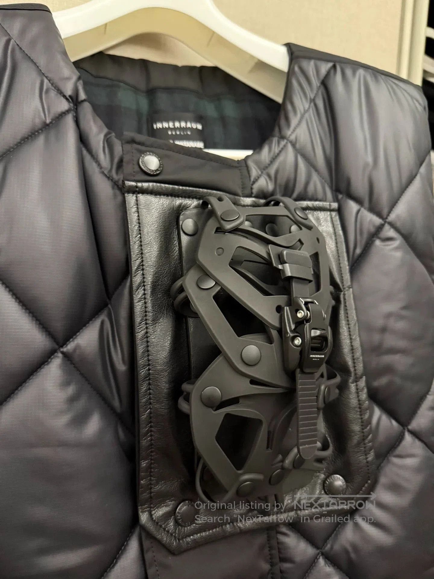 Junya Watanabe Black Quilted Vest with Utility Buckle Detail. Size US XL / EU 56 / 4 - 3 Thumbnail