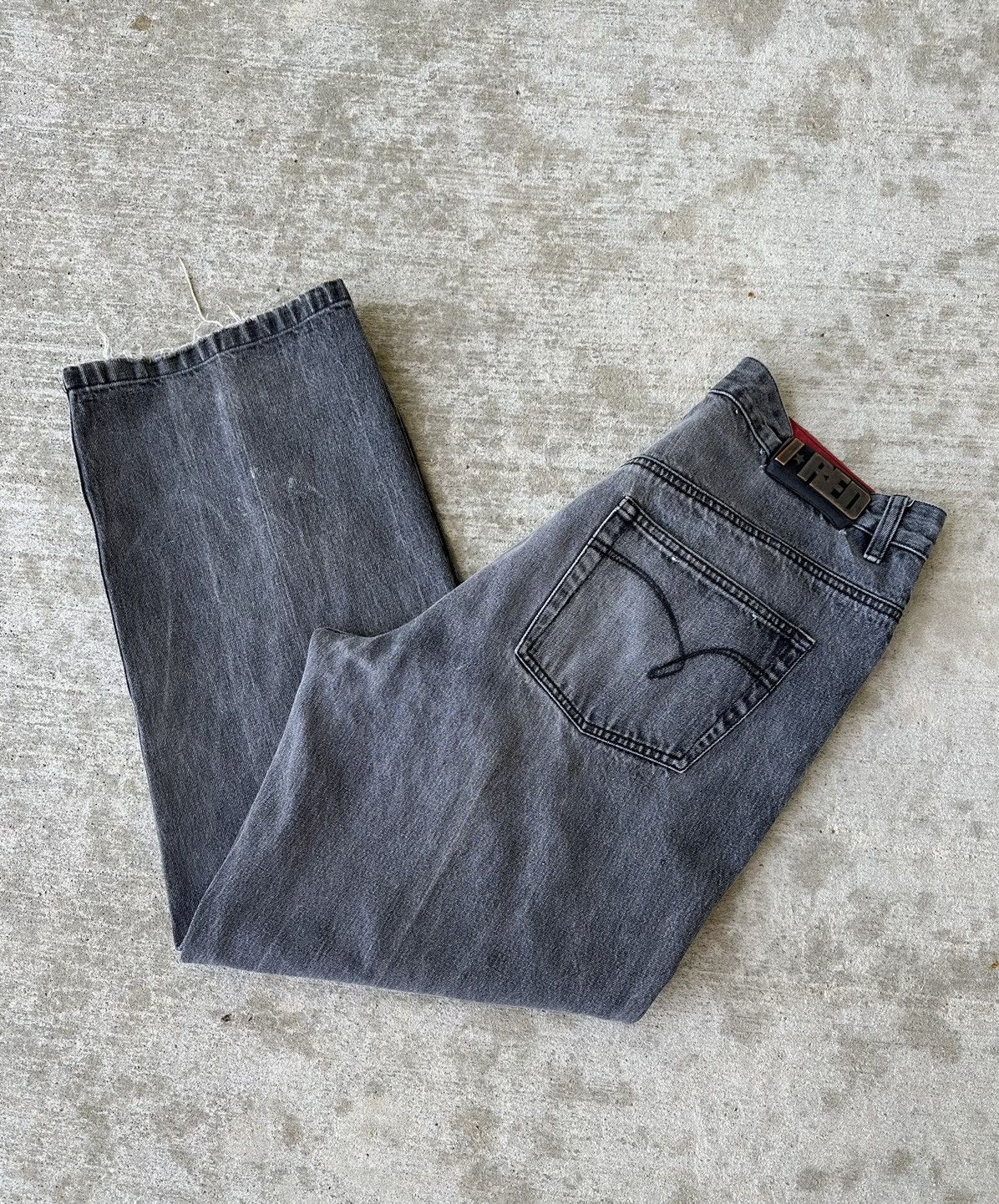Indigo Vintage Baggy Faded Denim Jeans Size US 36 / EU 52 - 1 Thumbnail