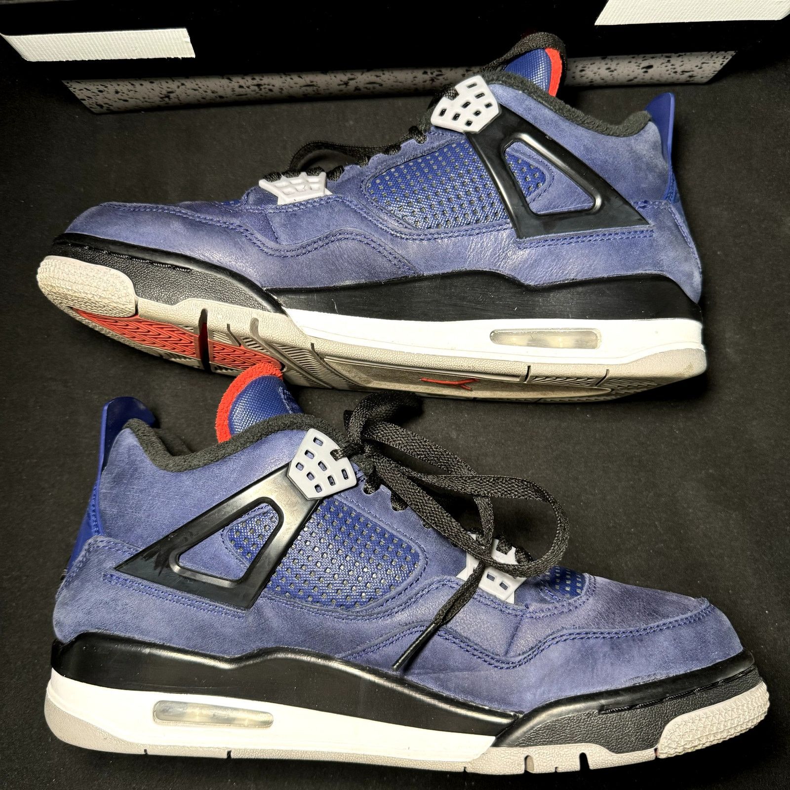 Jordan Brand × Nike Size 9 - Nike Air Jordan 4 Retro Winter Loyal Blue Shoes Size US 9 / EU 42 - 3 Thumbnail