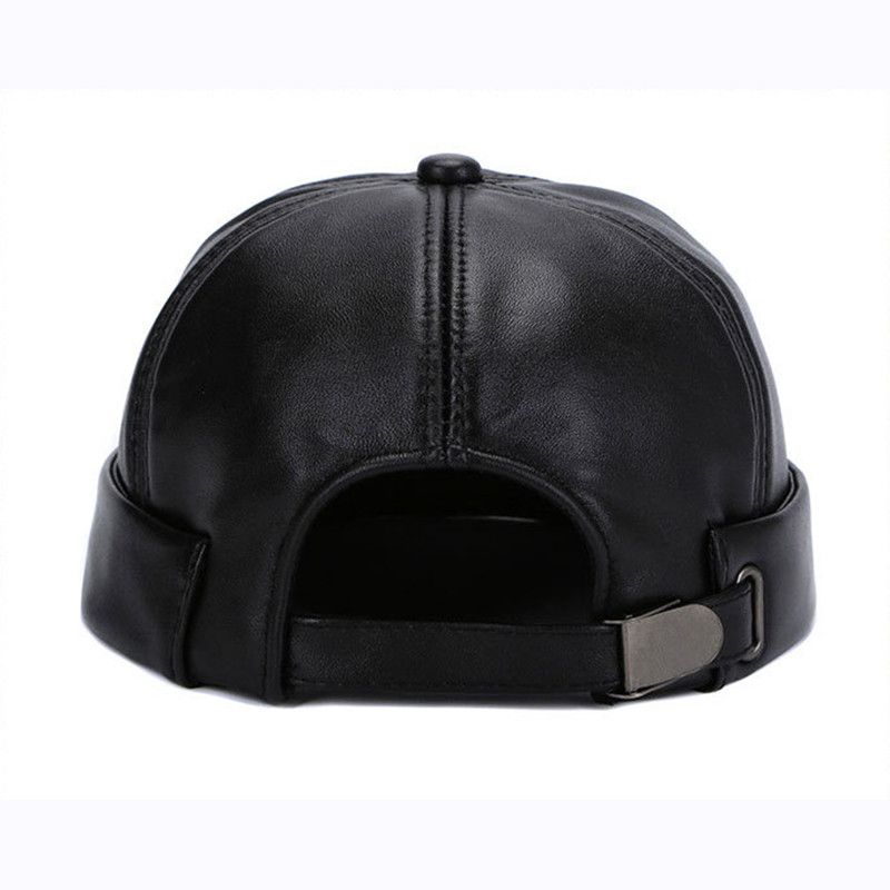 Vintage Adjustable Beanie Hip Hop Brimless Sheepskin Docker Cap Size ONE SIZE - 2 Thumbnail