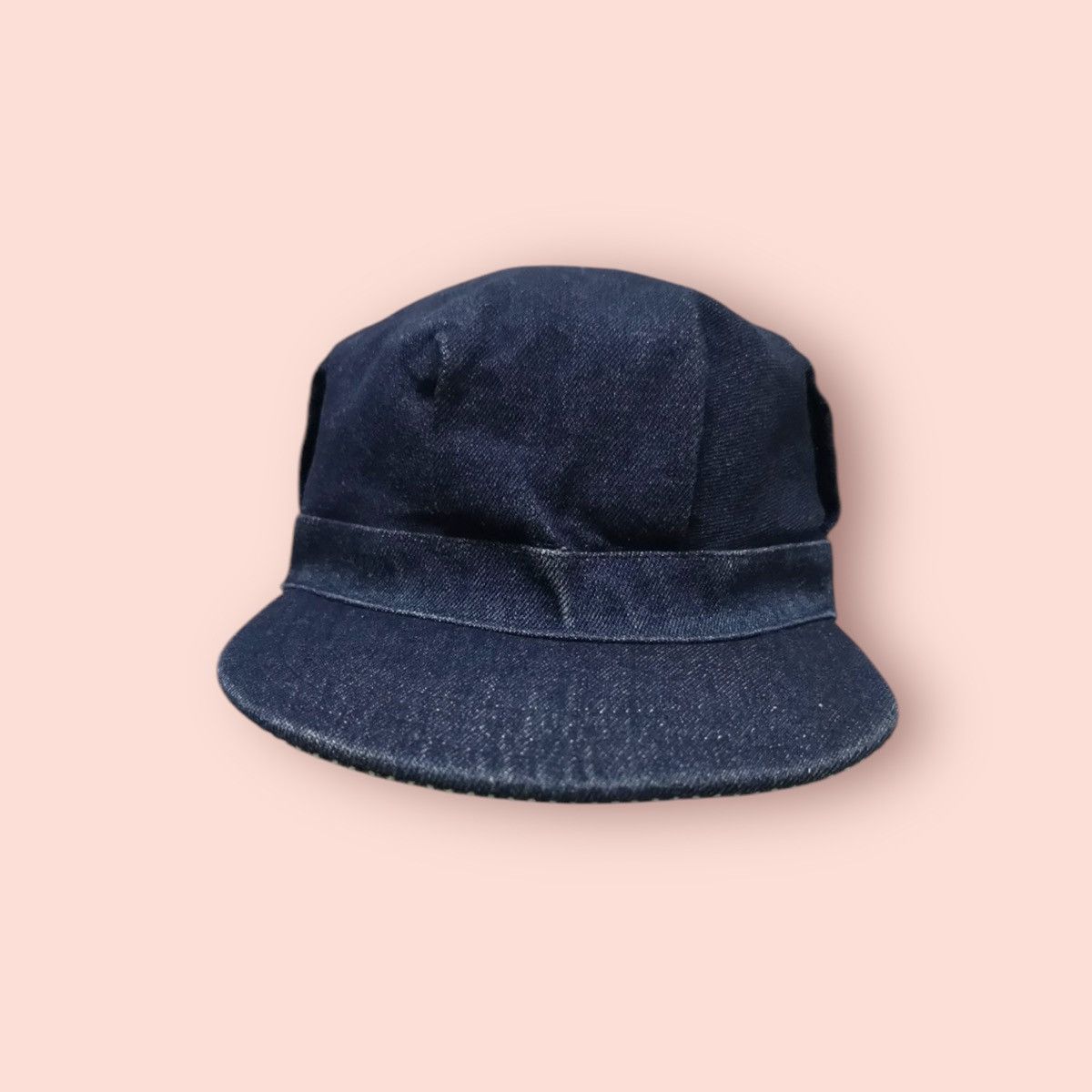 Japanese Brand × Vintage RARE REVERSIBLE DENIM/HICKORY STRIPES WORKER HAT JAPAN Size ONE SIZE - 18 Thumbnail
