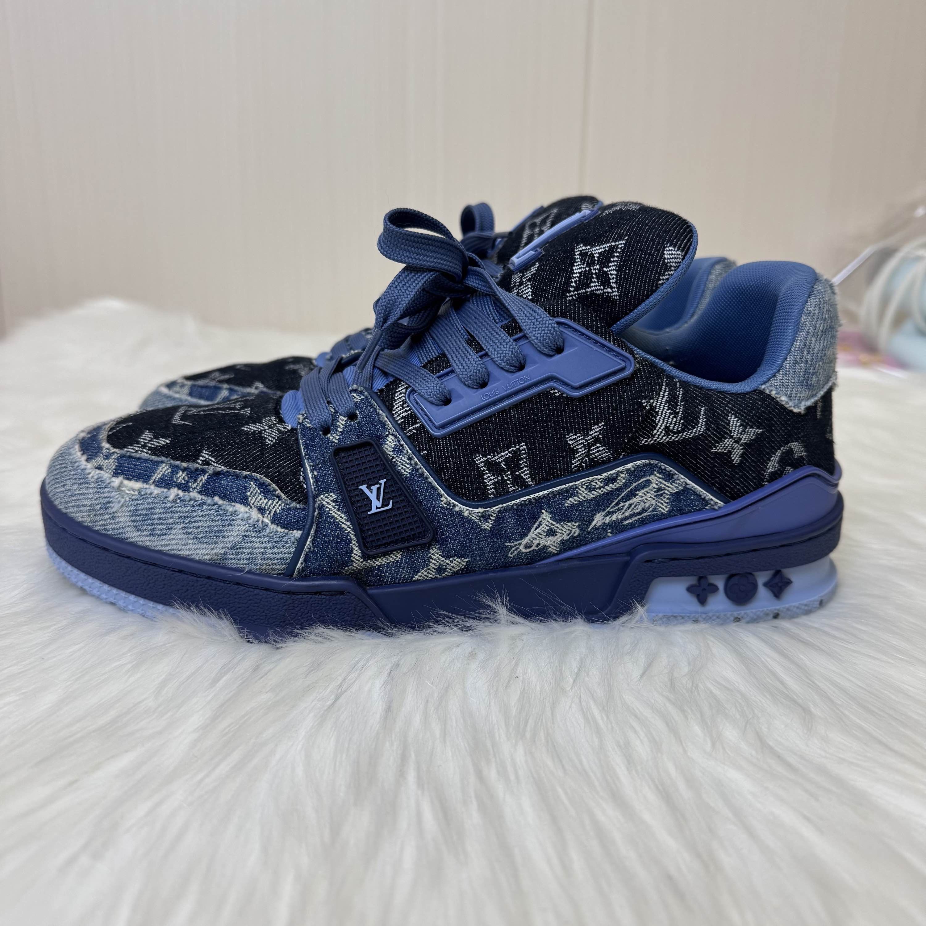 Louis Vuitton Louis Vuitton Denim Trainer Sneakers US 7 Size US 7 / EU 40 - 1 Thumbnail