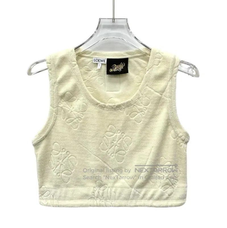 Loewe LOEWE Beige Cotton Women's T-Shirt . Size S / US 4 / IT 40 - 1 Thumbnail
