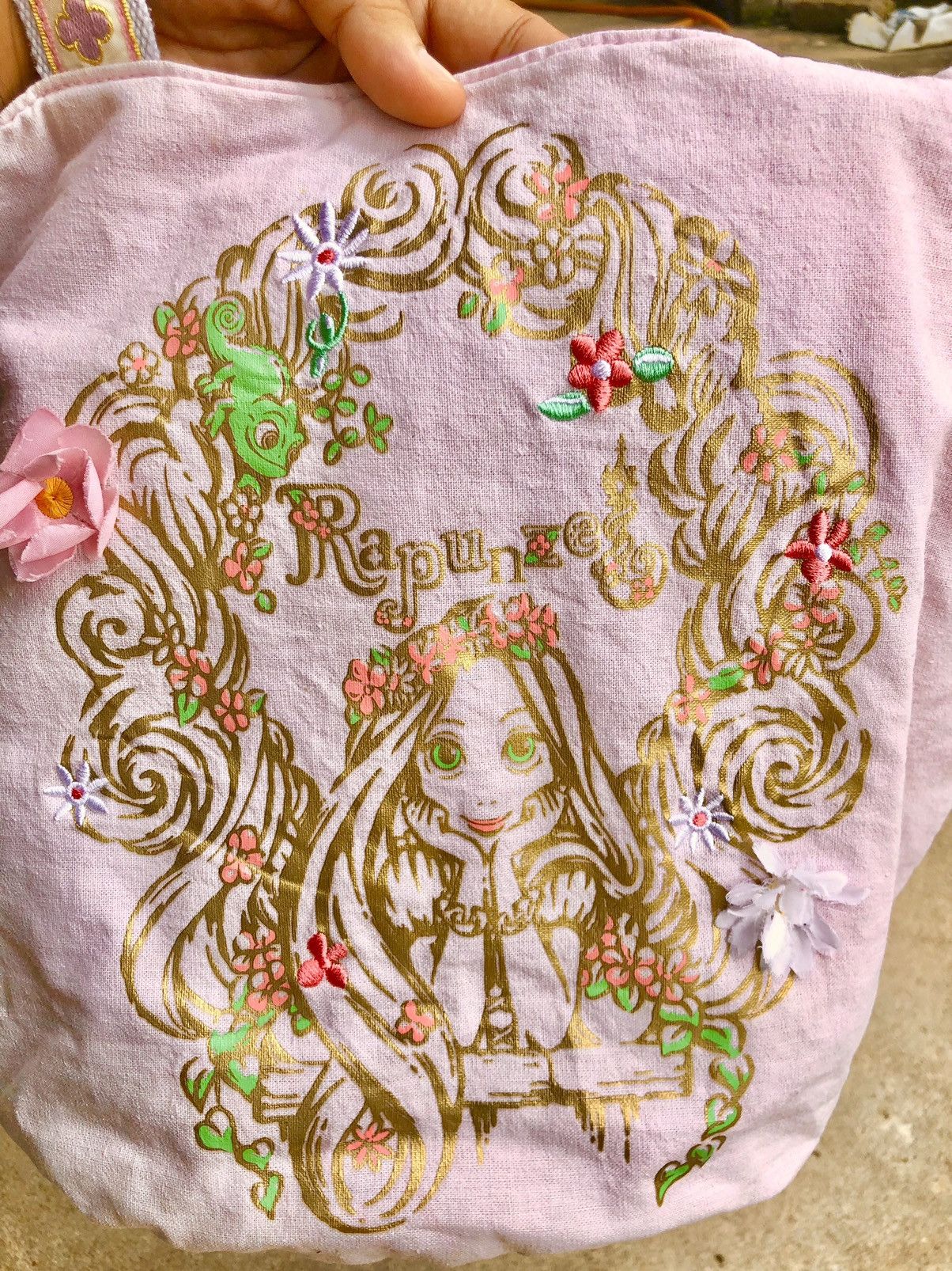 Cartoon Network × Disney × Japanese Brand Rapunzel big print tote bag Size ONE SIZE - 3 Thumbnail