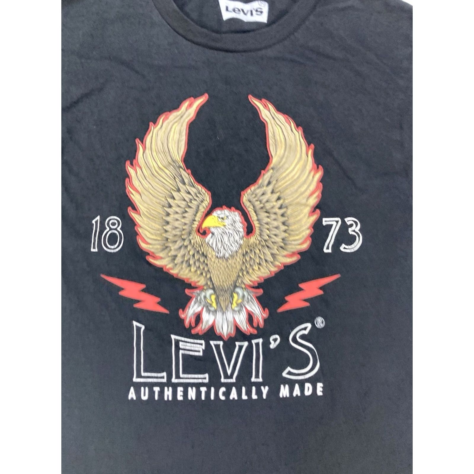 Levi's Levi’s Graphic T-shirt Men Small Black Short Sleeve Eagle Logo Crew Neck T-Shirt Regular Cotton All Seasons Vintage? Size US M / EU 48-50 / 2 - 2 Thumbnail