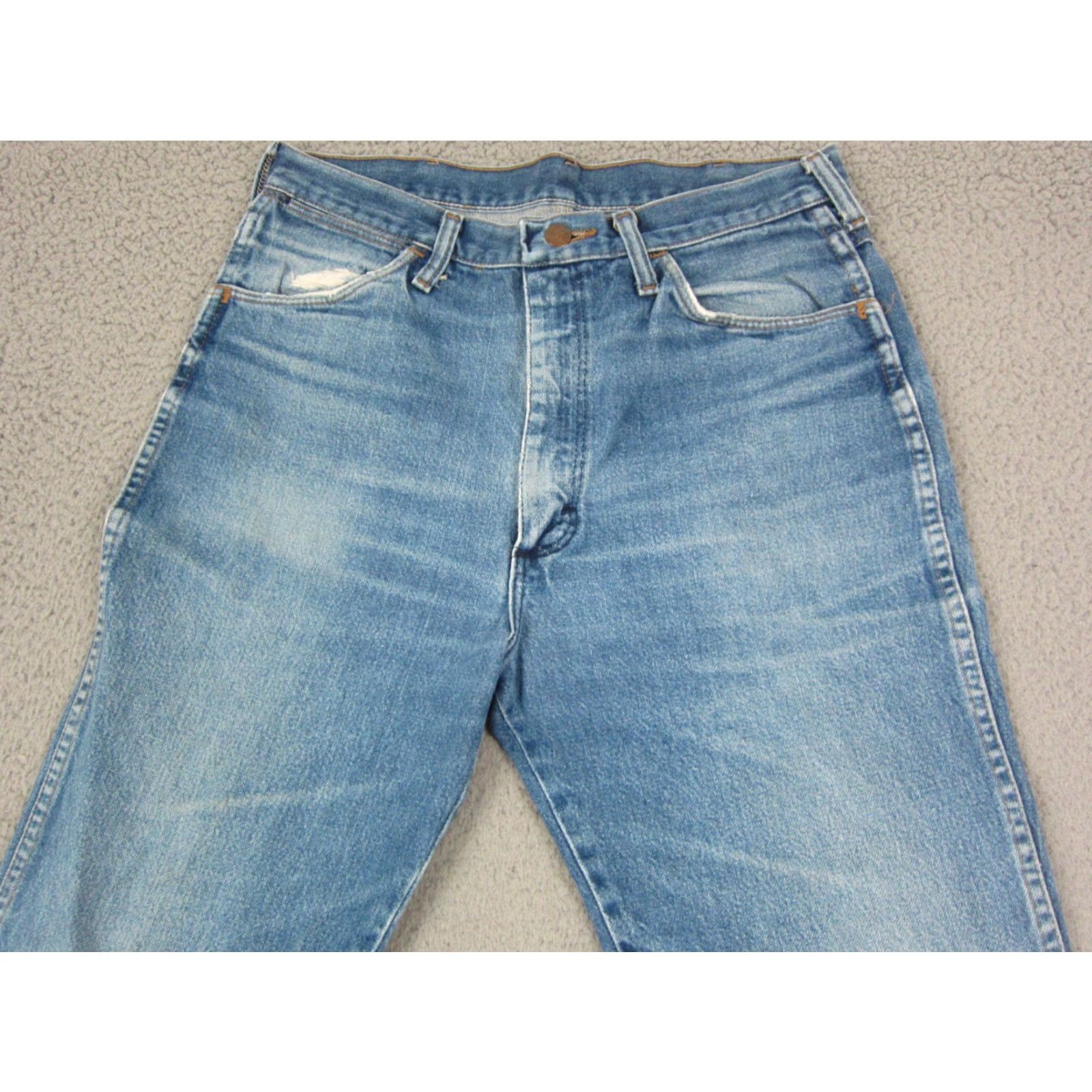 Wrangler VINTAGE Wrangler Jeans Men Regular Blue 30 x 31 Denim Straight 5-Pocket Retro Size US 30 / EU 46 - 7 Thumbnail