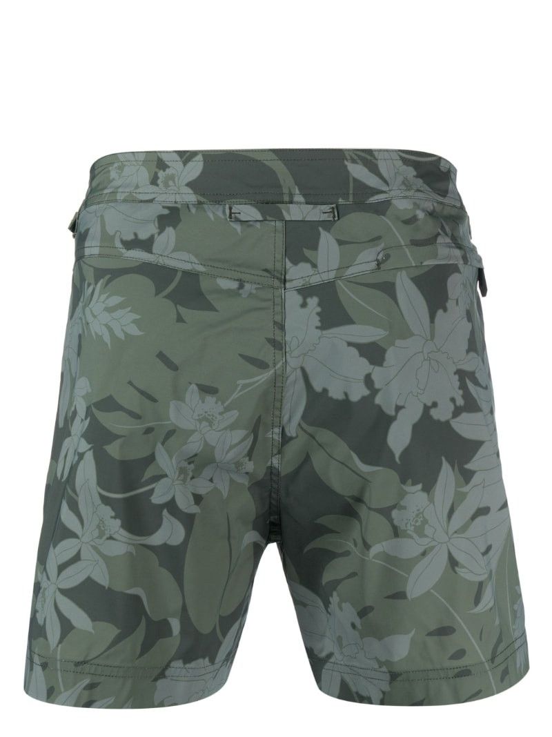 Tom Ford o1w1db10225 BSS001 Orchid Camo Floral Swimsuit in Green Size US 38 / EU 54 - 2 Thumbnail