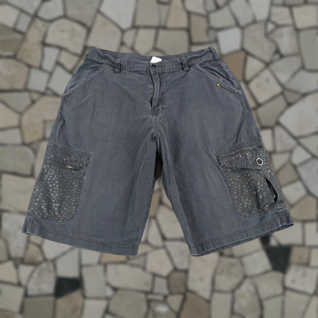Nike VINTAGE Nike Cargo Shorts Mens 34 Black Canvas Outdoor Sports Casual Workwear Relaxed Fit Size US 33 - 1 Thumbnail