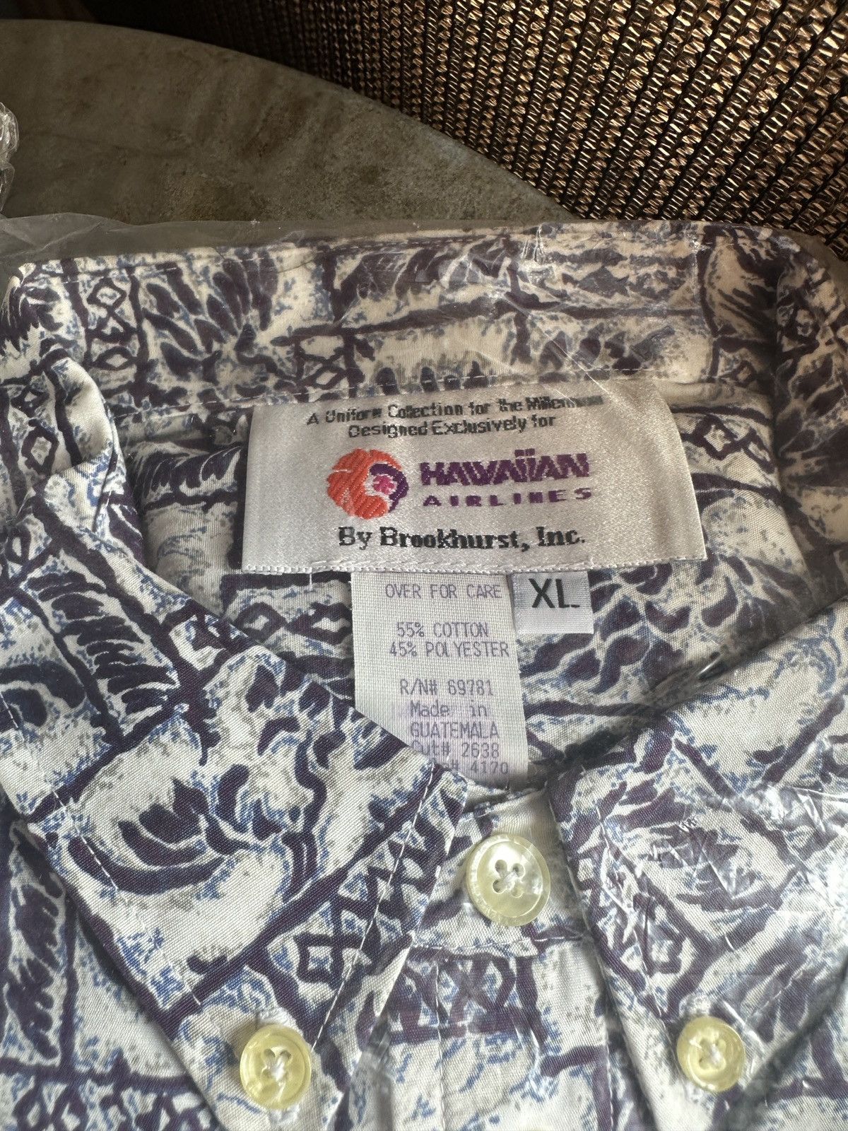 Other New Hawaiian Airlines Shirt By Brookhurst Dead StockMen's XL Size US XL / EU 56 / 4 - 5 Thumbnail