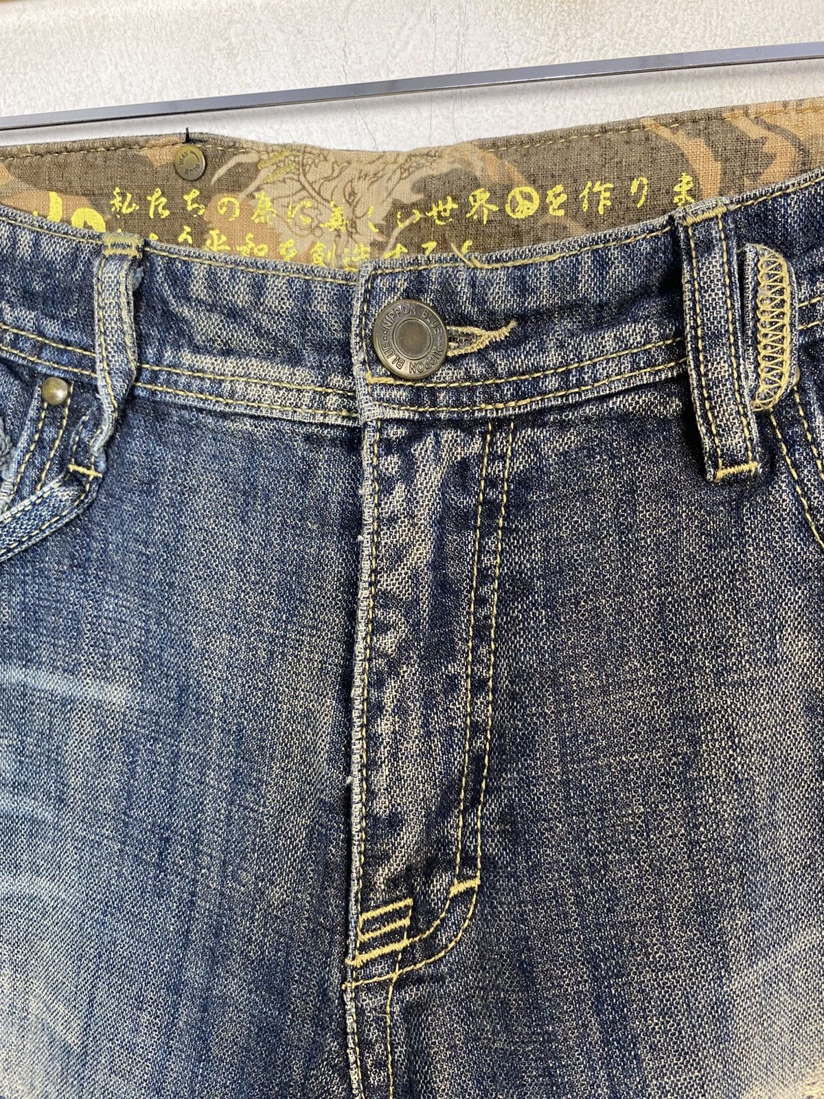 Other Nippon Blue Distressed Rusty Denim Straight Size 30 31 W351 Size US 31 - 5 Thumbnail