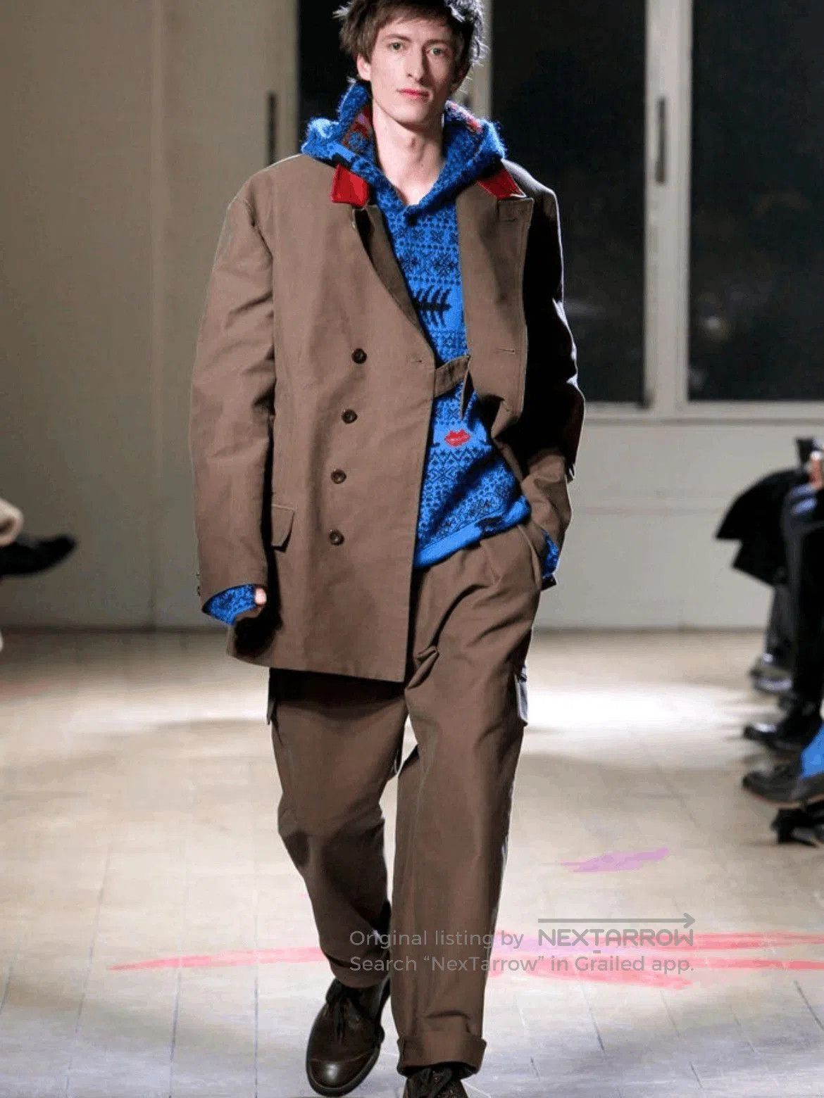 Yohji Yamamoto Sz 3 Yohji Yamamoto 11AW Leather Neck Jacket. Size US L / EU 52-54 / 3 - 2 Thumbnail