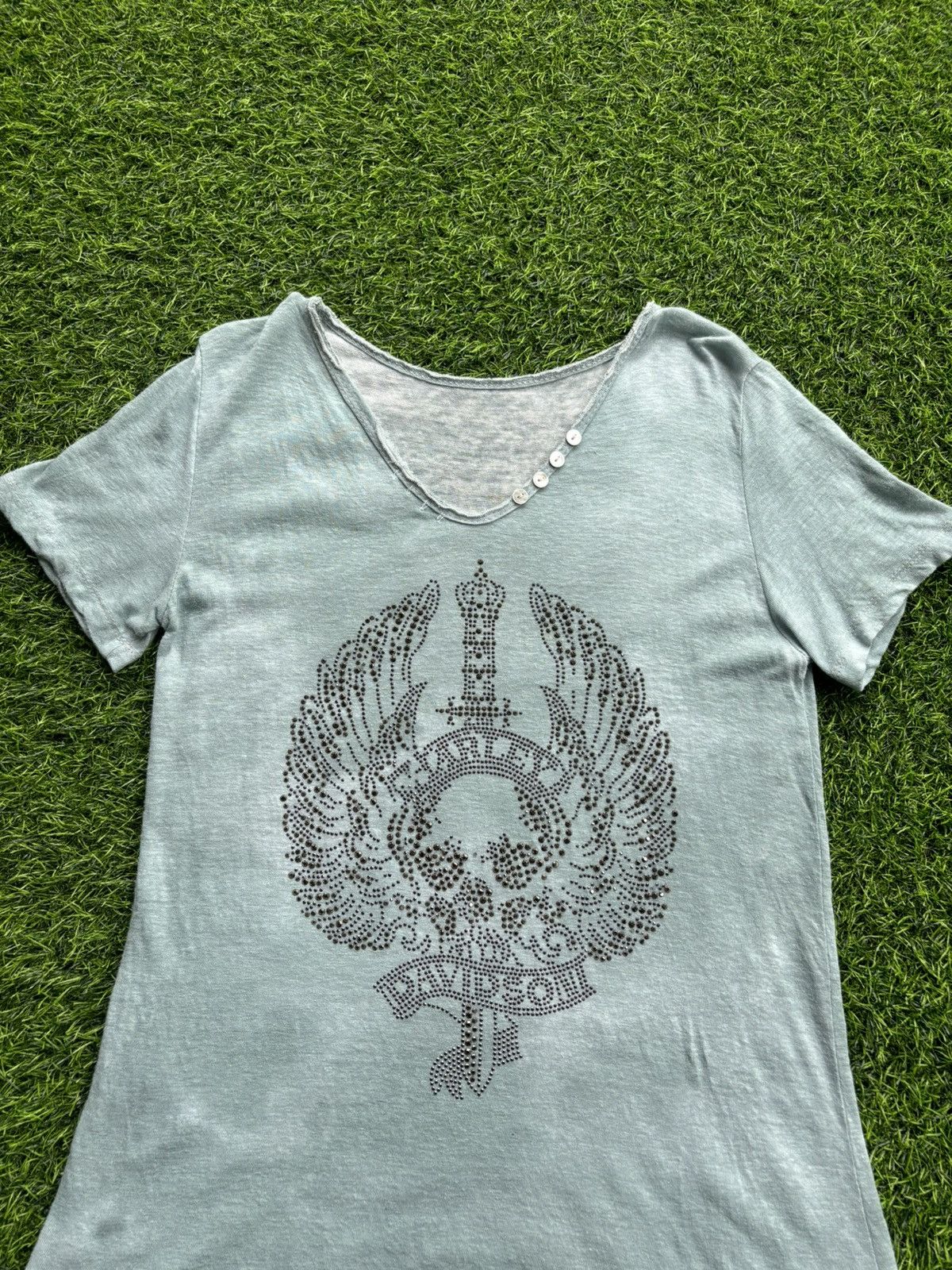 Hysteric Glamour Y2k Harley Davidson Skull Tshirt Size M / US 6-8 / IT 42-44 - 2 Thumbnail