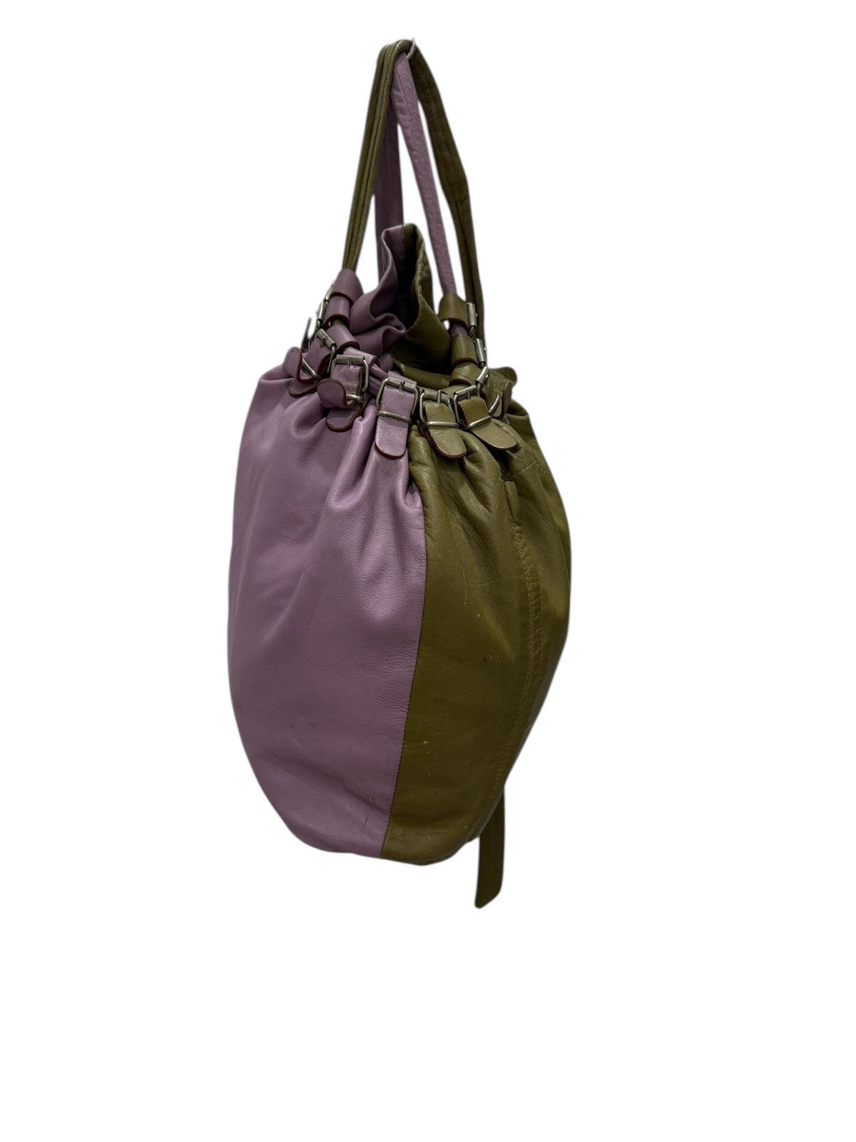 Dolce & Gabbana × Genuine Leather DOLCE & GABBANA LEATHER CROSS BODY BACKPACK PURPLE OLIVE Size ONE SIZE - 4 Thumbnail