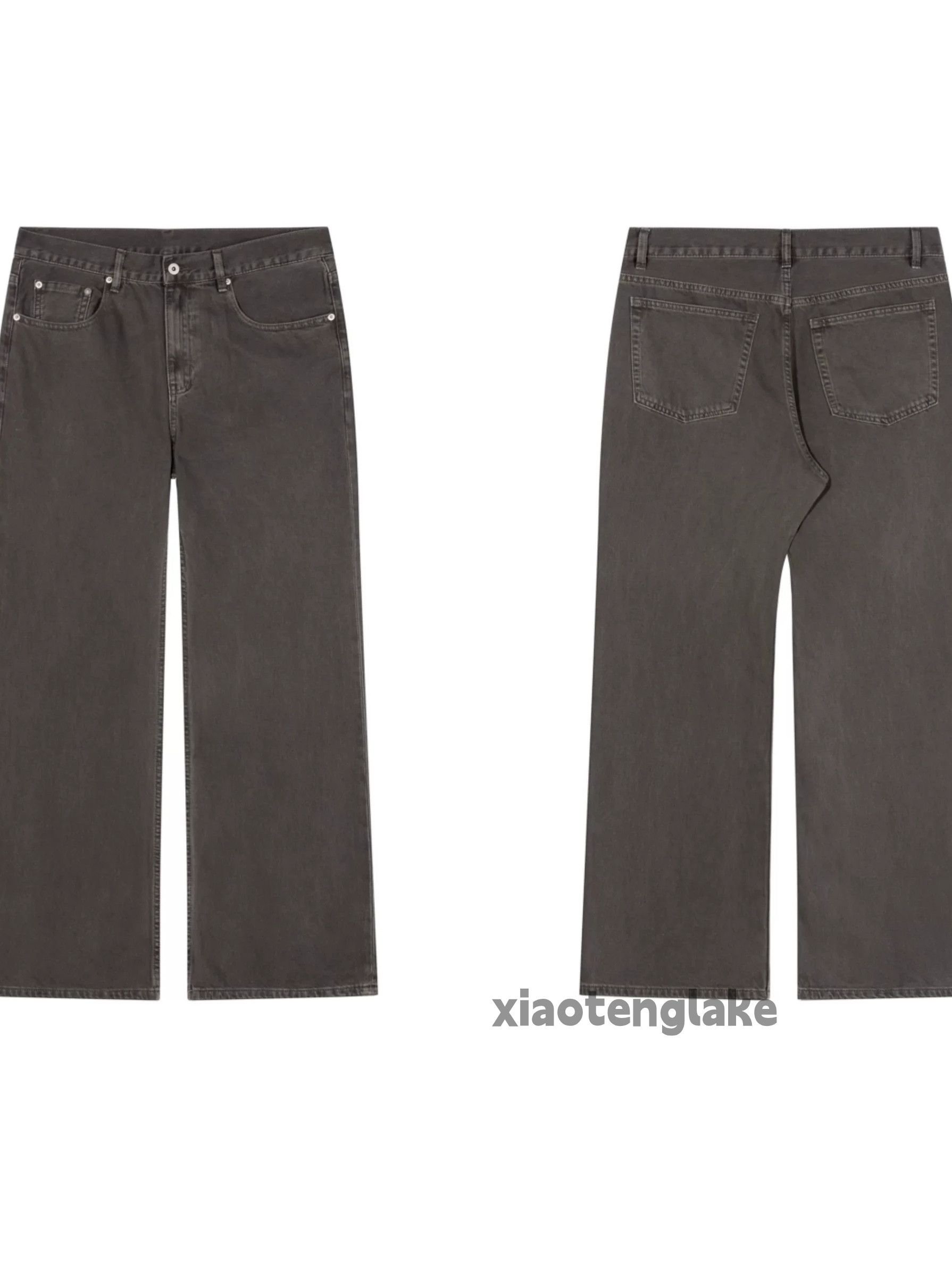 Jean Unisex washed faded cleanfit skate hiphop yuppie pants Size US 34 / EU 50 - 7 Thumbnail