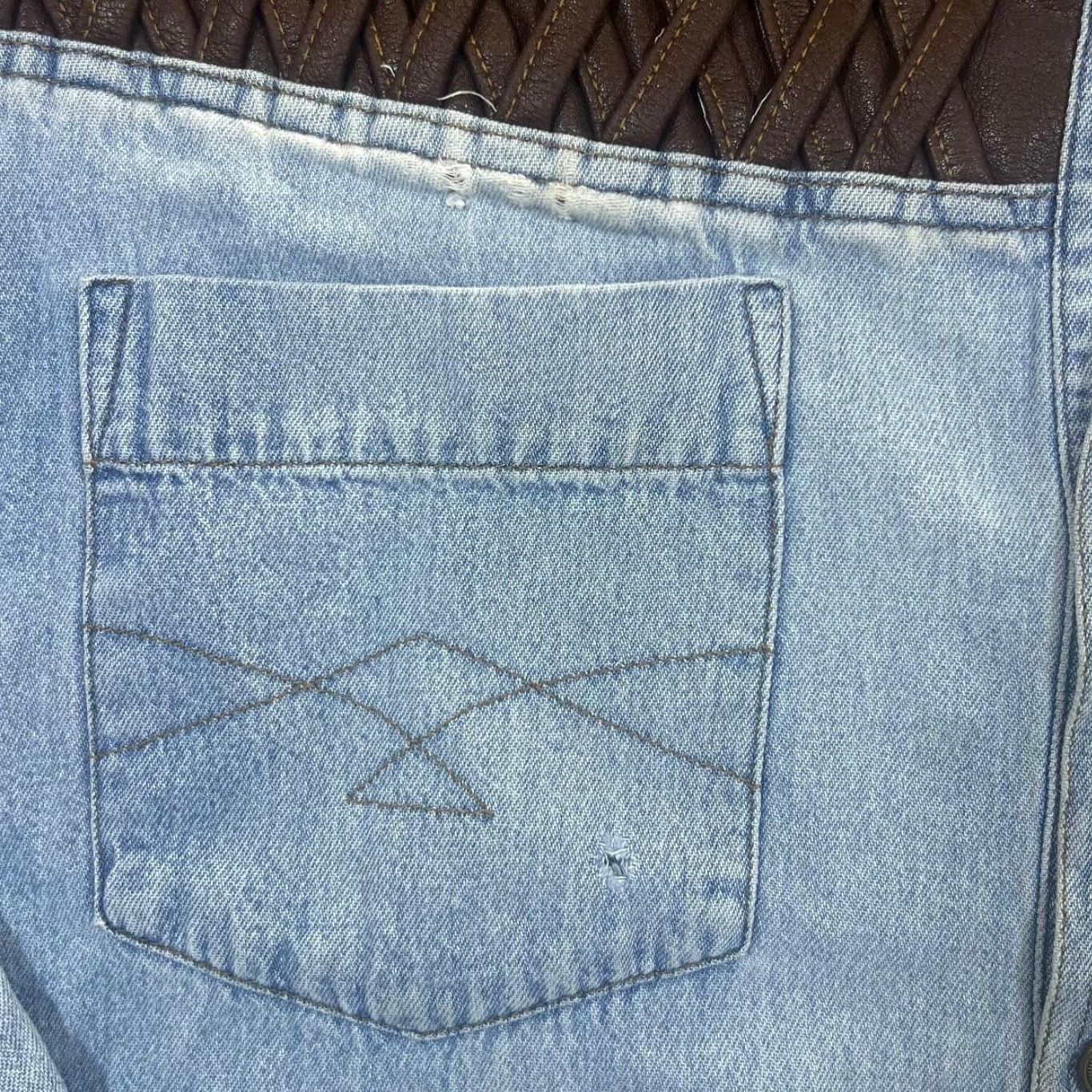 Other Vintage Cowboy Western Blue Denim Popper Long Sleeve Shirt M L Size US L / EU 52-54 / 3 - 5 Thumbnail