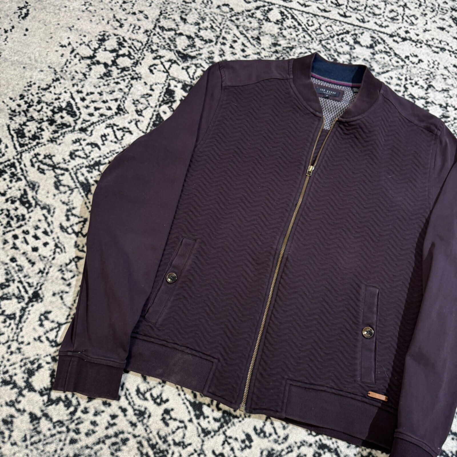 Vintage Vintage Ted Baker Women's Purple Cotton Sweatshirt Size 5 Size US S / EU 44-46 / 1 - 4 Thumbnail