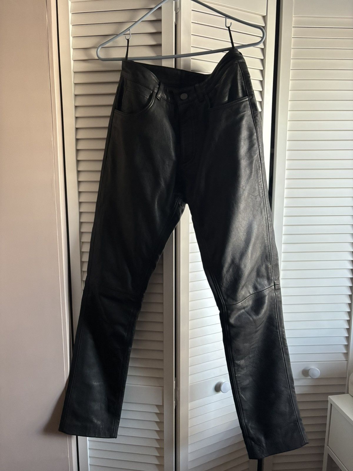 Other UK OTHER UK LEATHER PANTS Size 28" / US 6 / IT 42 - 3 Thumbnail