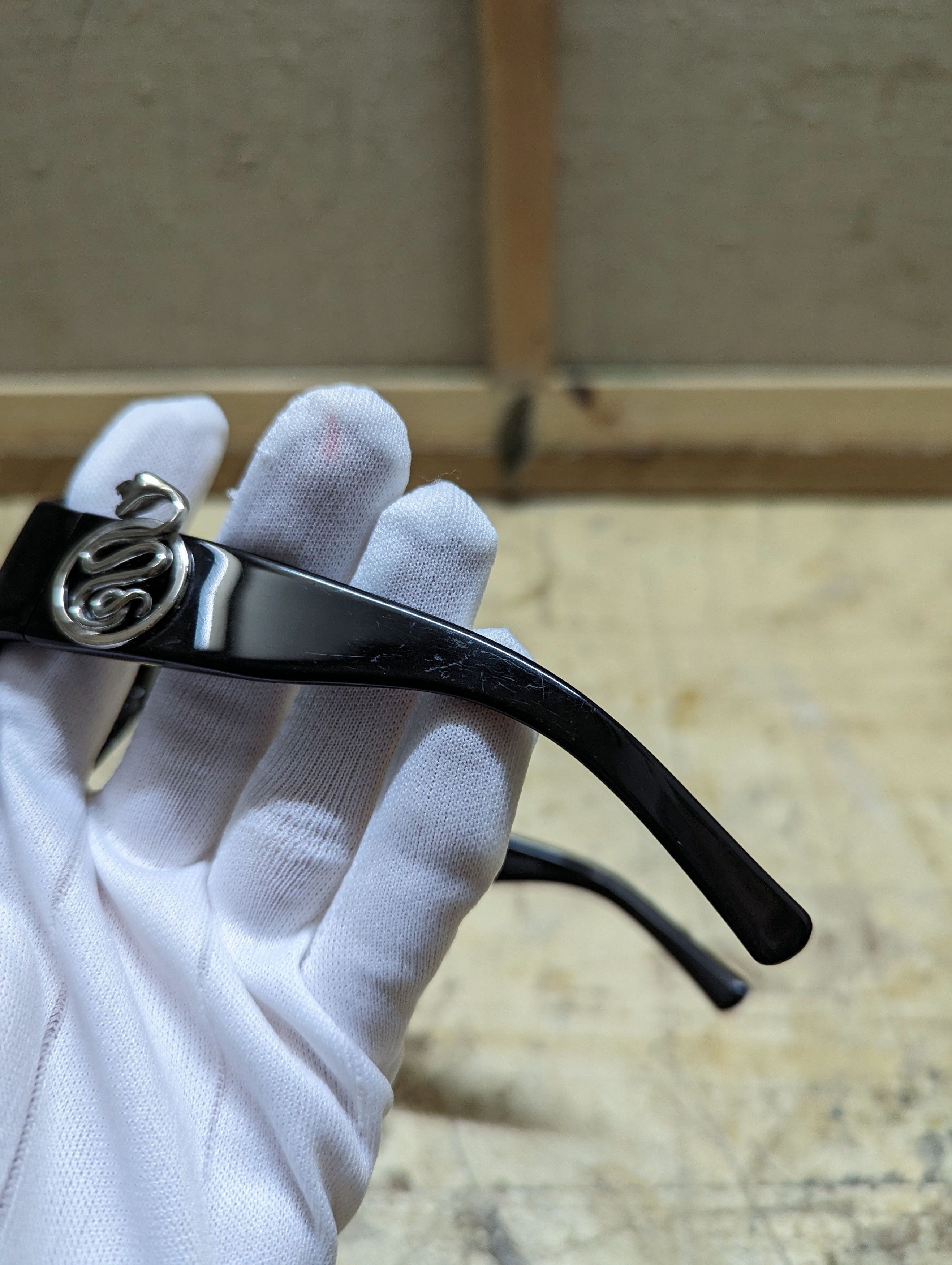 Designer Rare! 00s Boucheron Snake Logo Palladium Plated Sunglasses Size ONE SIZE - 7 Thumbnail