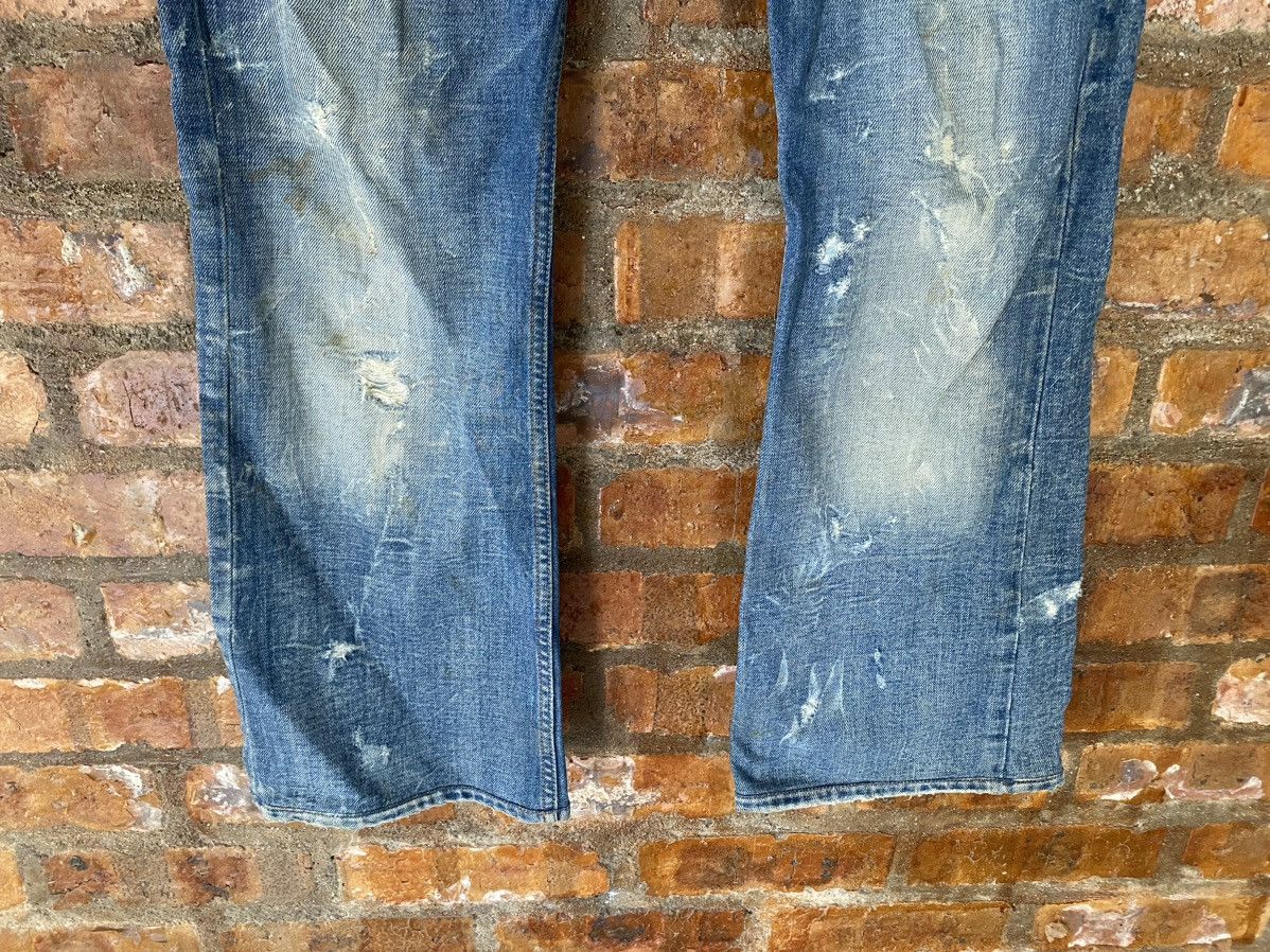 Diesel 2000s Diesel Distressed Dirty Whisker raw flare denim Size US 33 - 5 Thumbnail