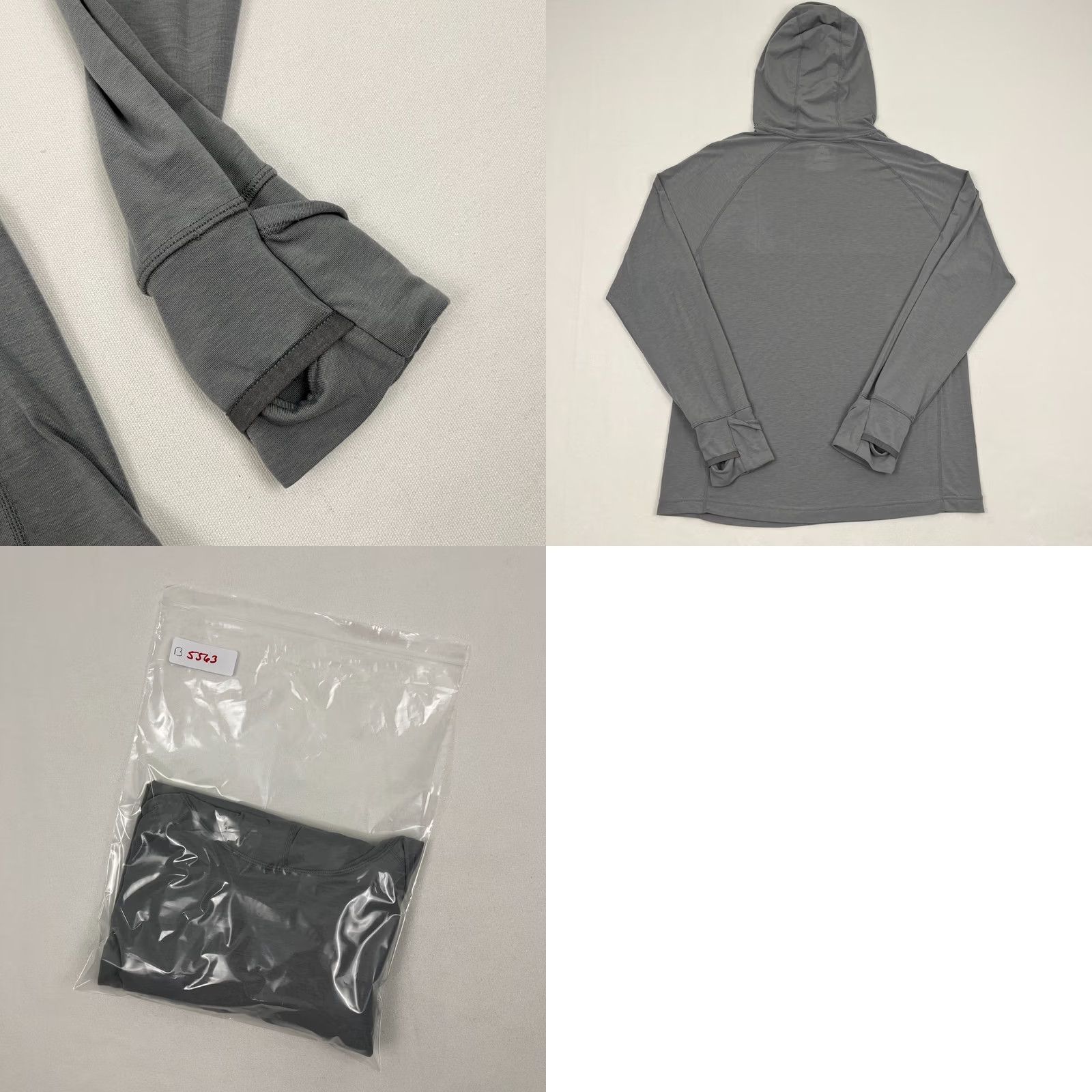 Eastern Mountain Sports EMS Eastern Mountain Sports Hoodie Mens L Fitted Gray Wool Blend Hiking Pullover Size US L / EU 52-54 / 3 - 8 Thumbnail