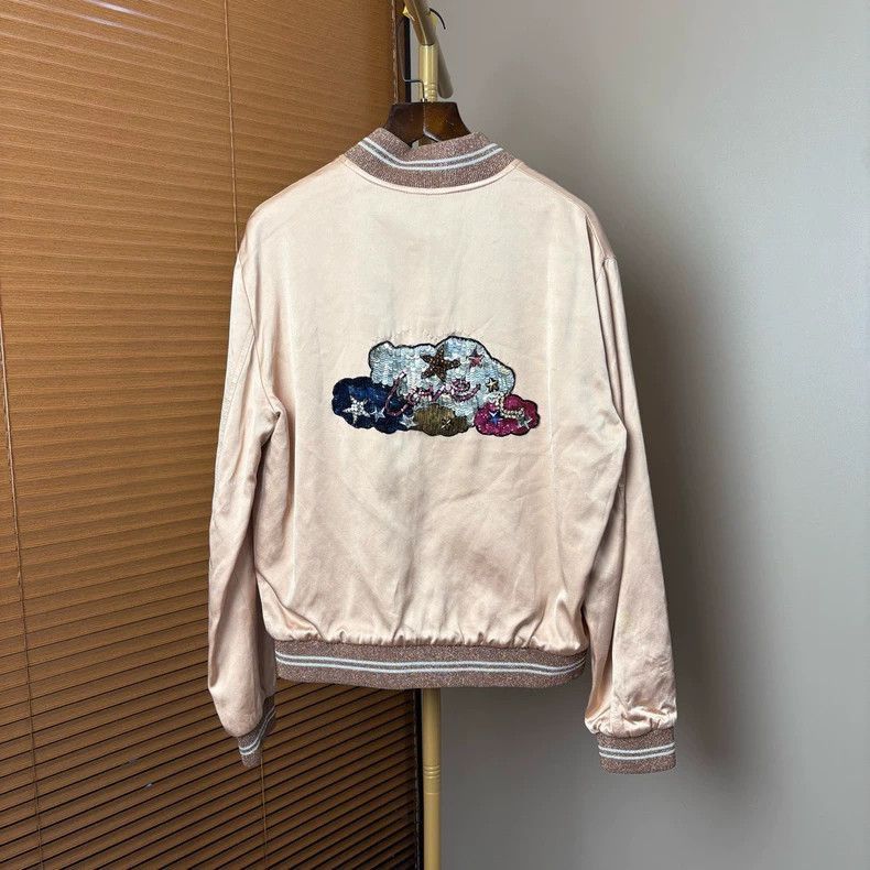 Saint Laurent Paris Saint Laurent Paris SAINT LAURENT Cloud Jacket in Light Pi Size US M / EU 48-50 / 2 - 2 Thumbnail