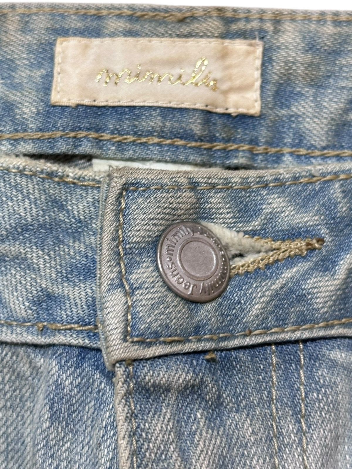 Japanese Brand Vintage Mimily Flare Bootcut T Cross Grunge Denim Size US 29 - 5 Thumbnail