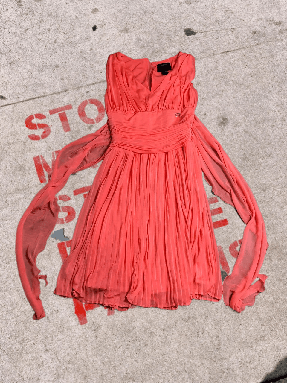 Roberto Cavalli Roberto Cavalli Class coral midi Dress Size M / US 6-8 / IT 42-44 - 1 Thumbnail