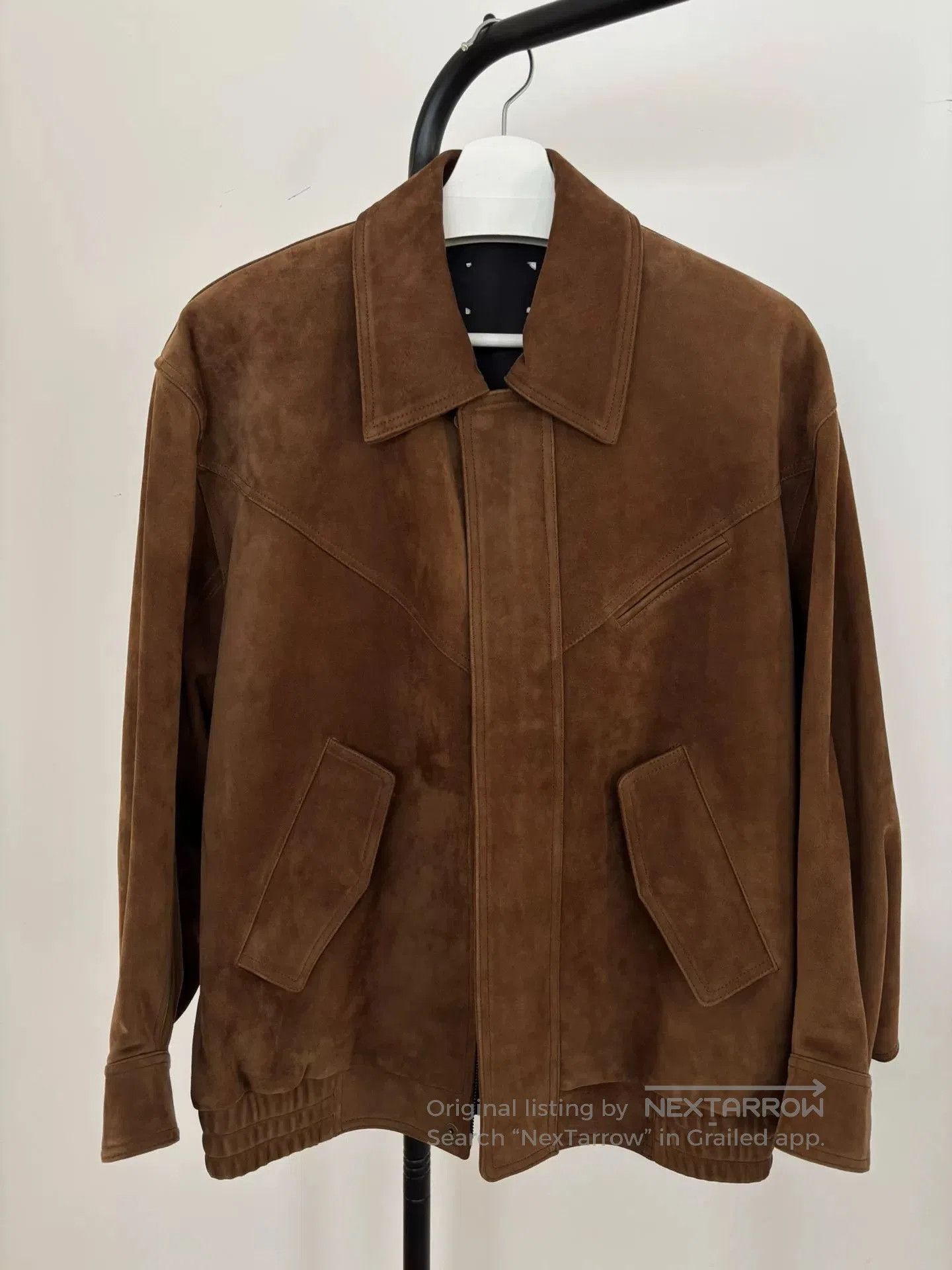 Other Brown Soft Sheepskin Suede Jacket. Size US S / EU 44-46 / 1 - 1 Thumbnail