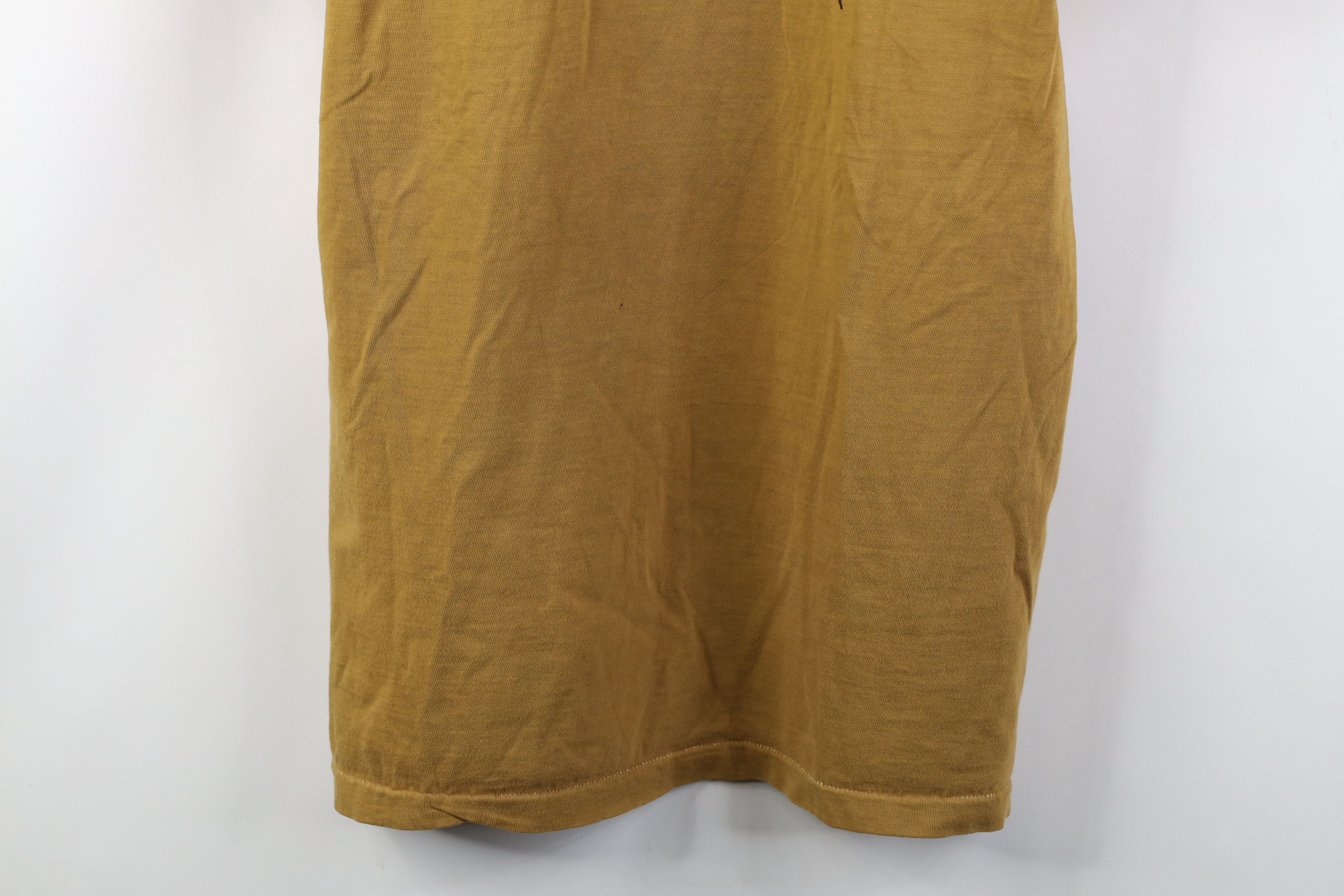 Vintage Vintage 70s Streetwear Beagle Dog Sketch T-Shirt Mustard Size US M / EU 48-50 / 2 - 3 Thumbnail