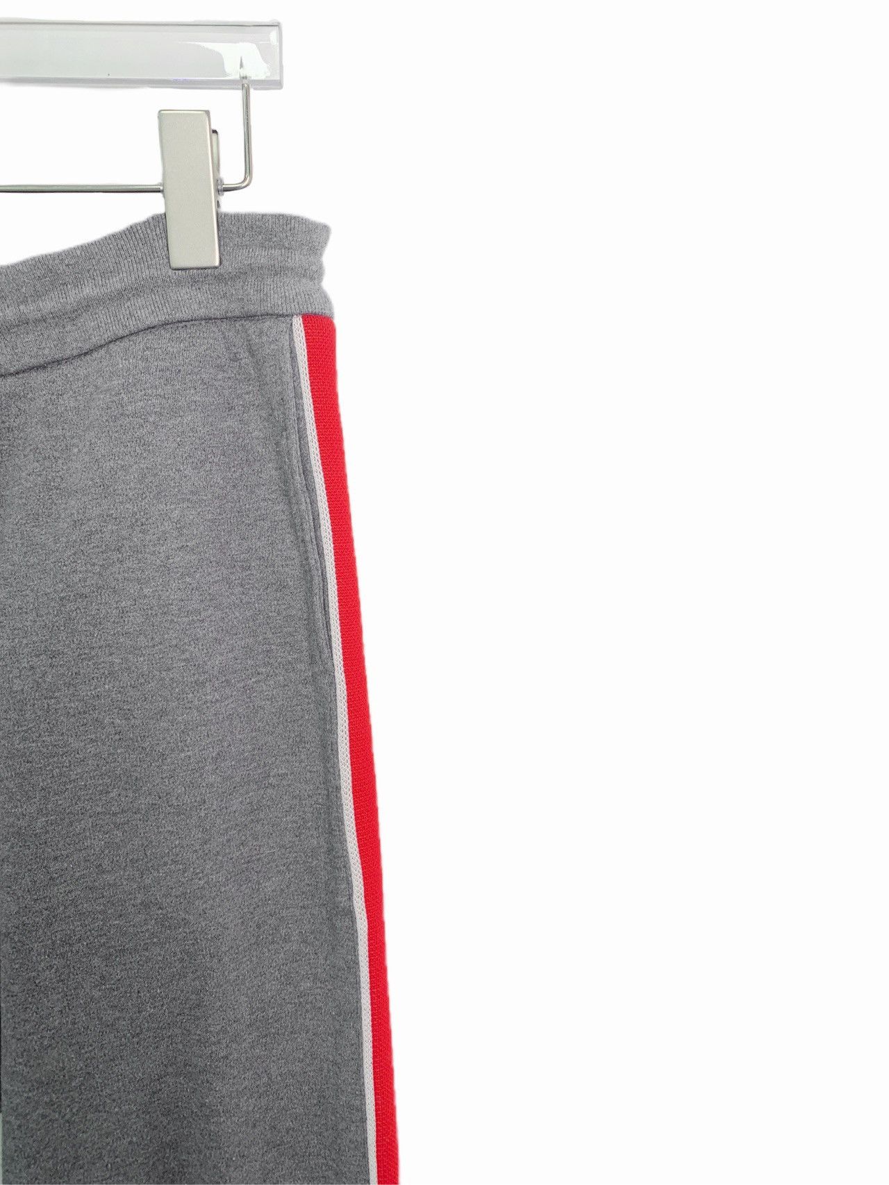 Thom Browne Thom Browne Grey Side Stripe Cotton Cuffed Sweatpants K26WX Size US 32 / EU 48 - 4 Thumbnail