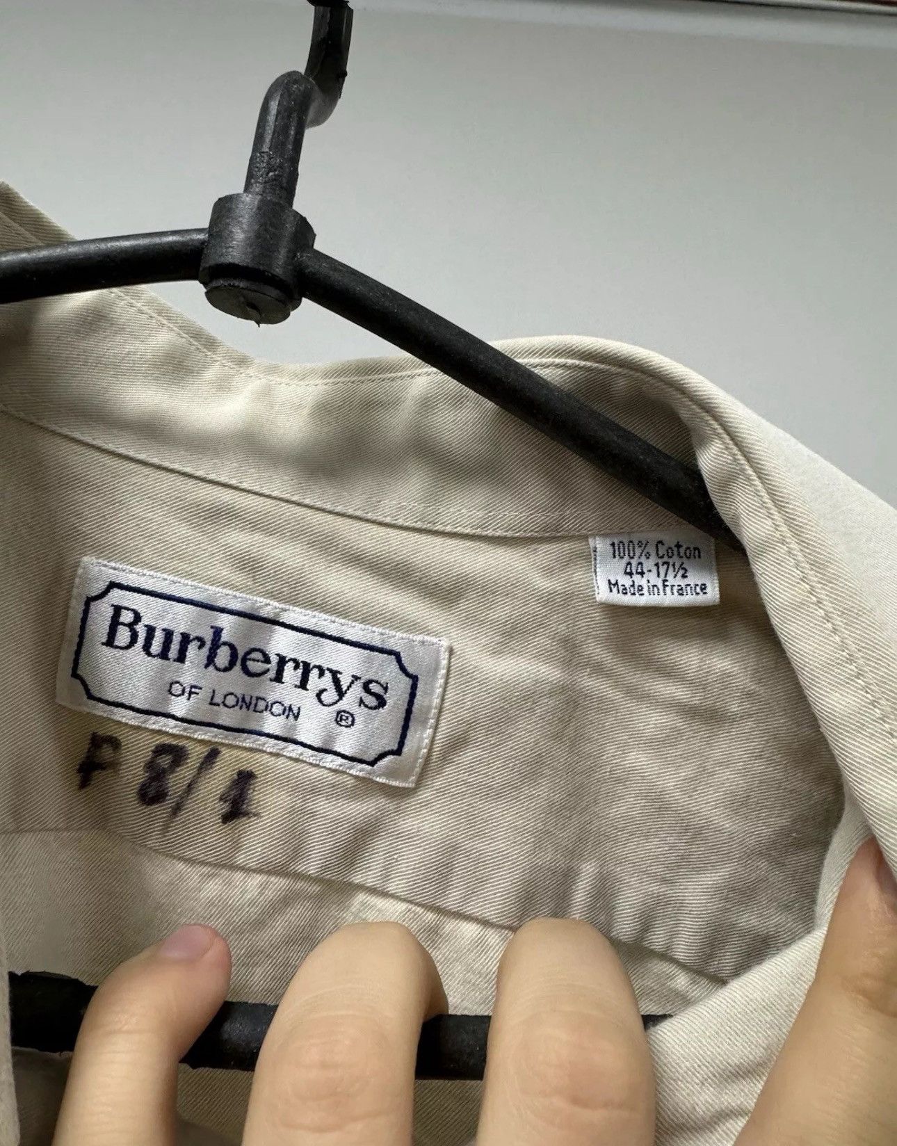 Burberry × Designer × Vintage Vintage Shirt Burberrys Of London Made in France Size US XL / EU 56 / 4 - 3 Thumbnail