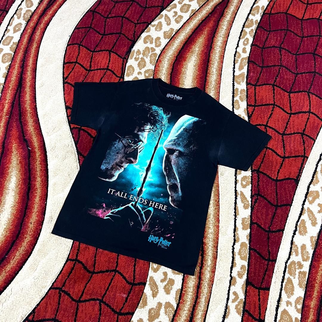 Band Tees Vintage Harry potter And The Deathly Hallows Movie T Shirt Size US L / EU 52-54 / 3 - 1 Thumbnail