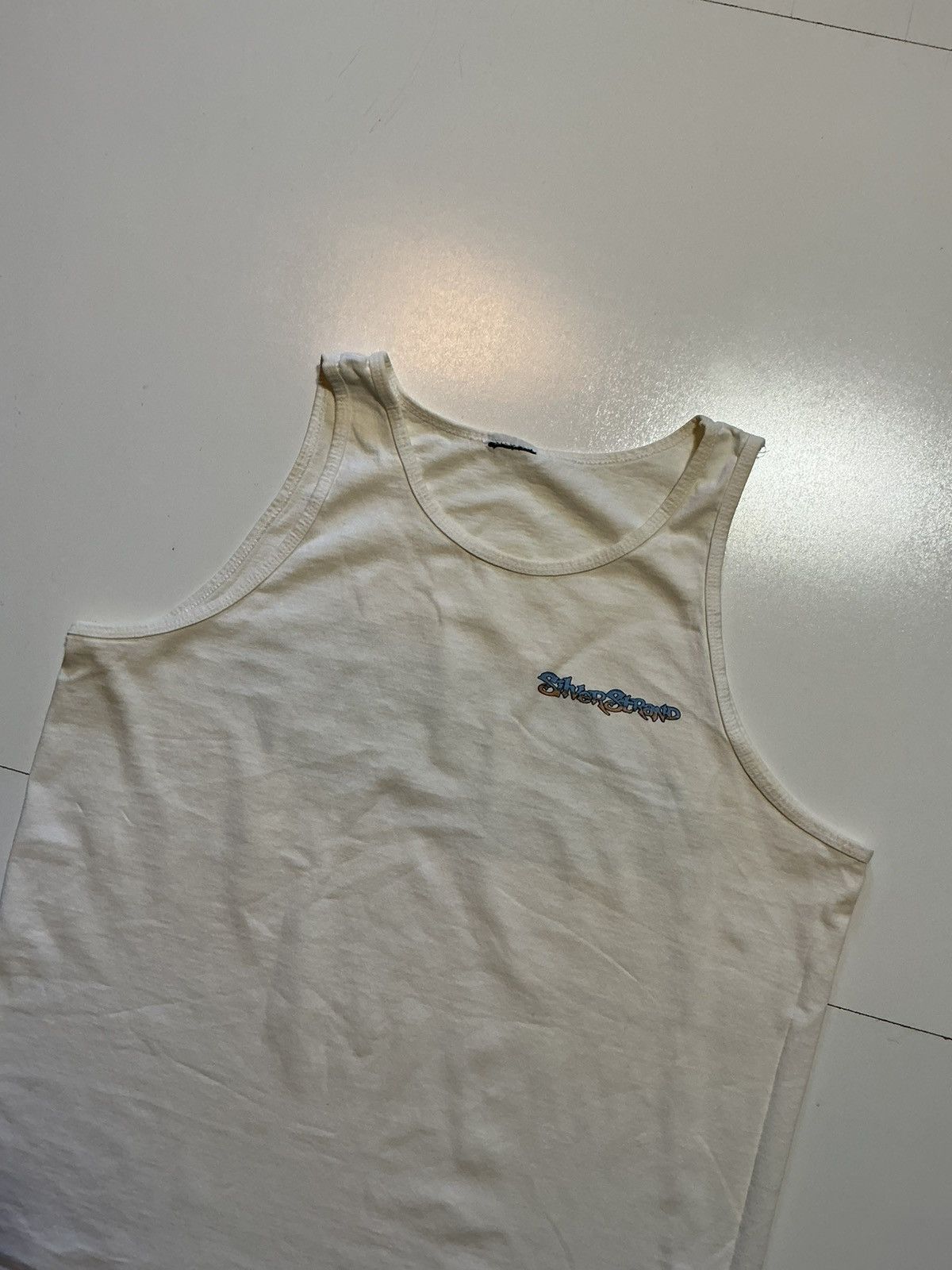 Vintage Vintage Silver Strand Surfboard Surf Hibiscus Tank Top Shirt Size US S / EU 44-46 / 1 - 3 Thumbnail