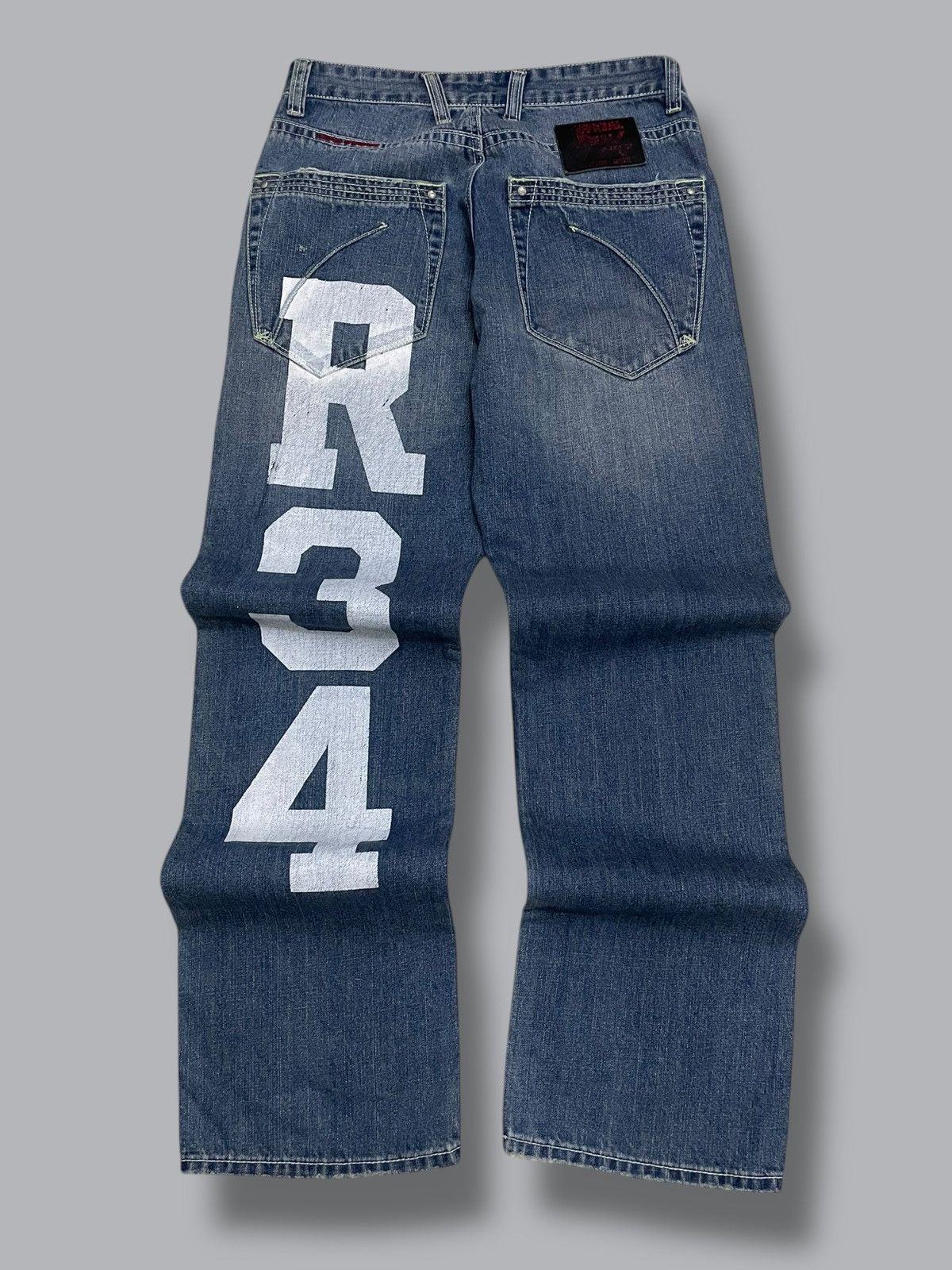 Japanese Brand Vintage 1990s Designer Iconic Real Bvoice Daicock R34 Denim Size US 30 / EU 46 - 8 Thumbnail