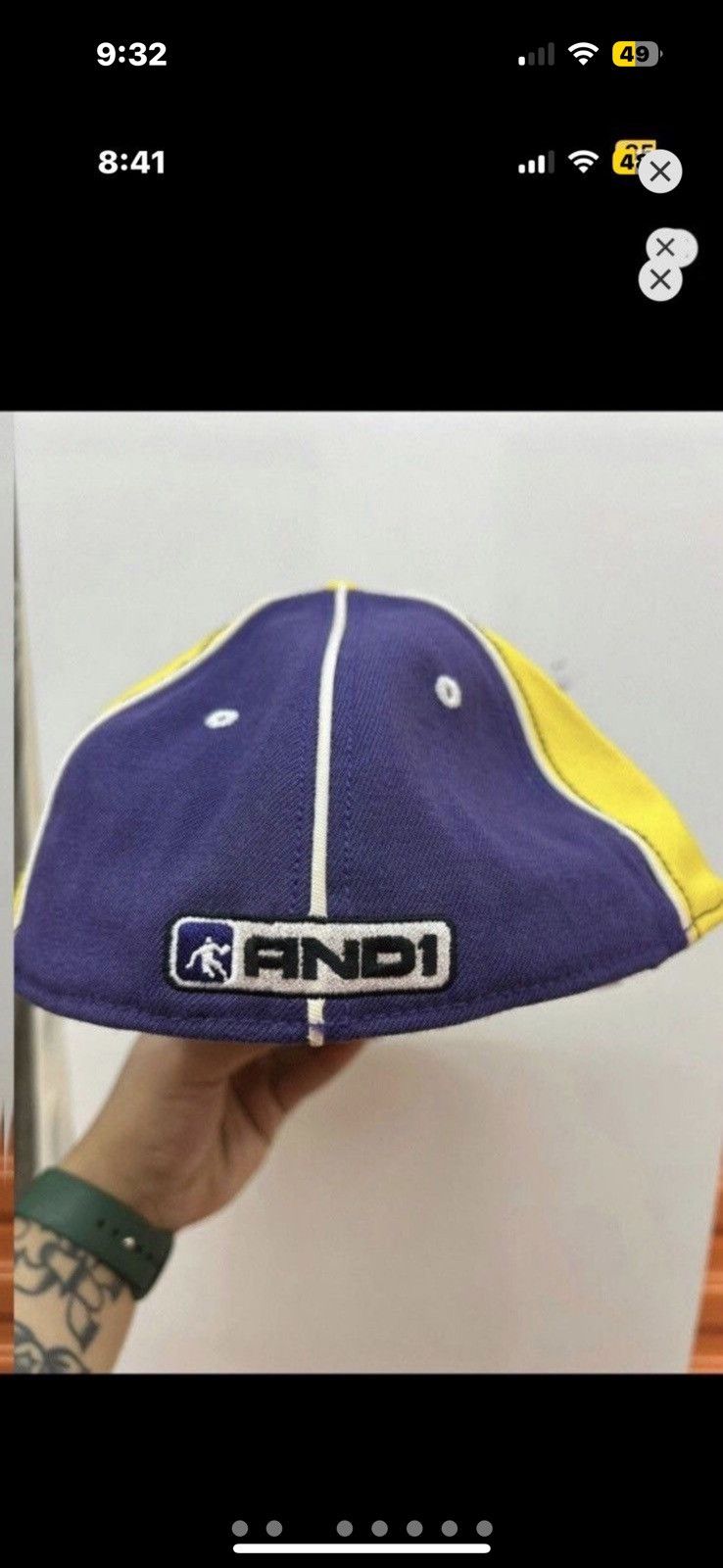 Vintage ***FINAL DROP***RARE 00s AND 1 CALI PINWHEEL FITTED CAP 73/8 Size ONE SIZE - 3 Thumbnail