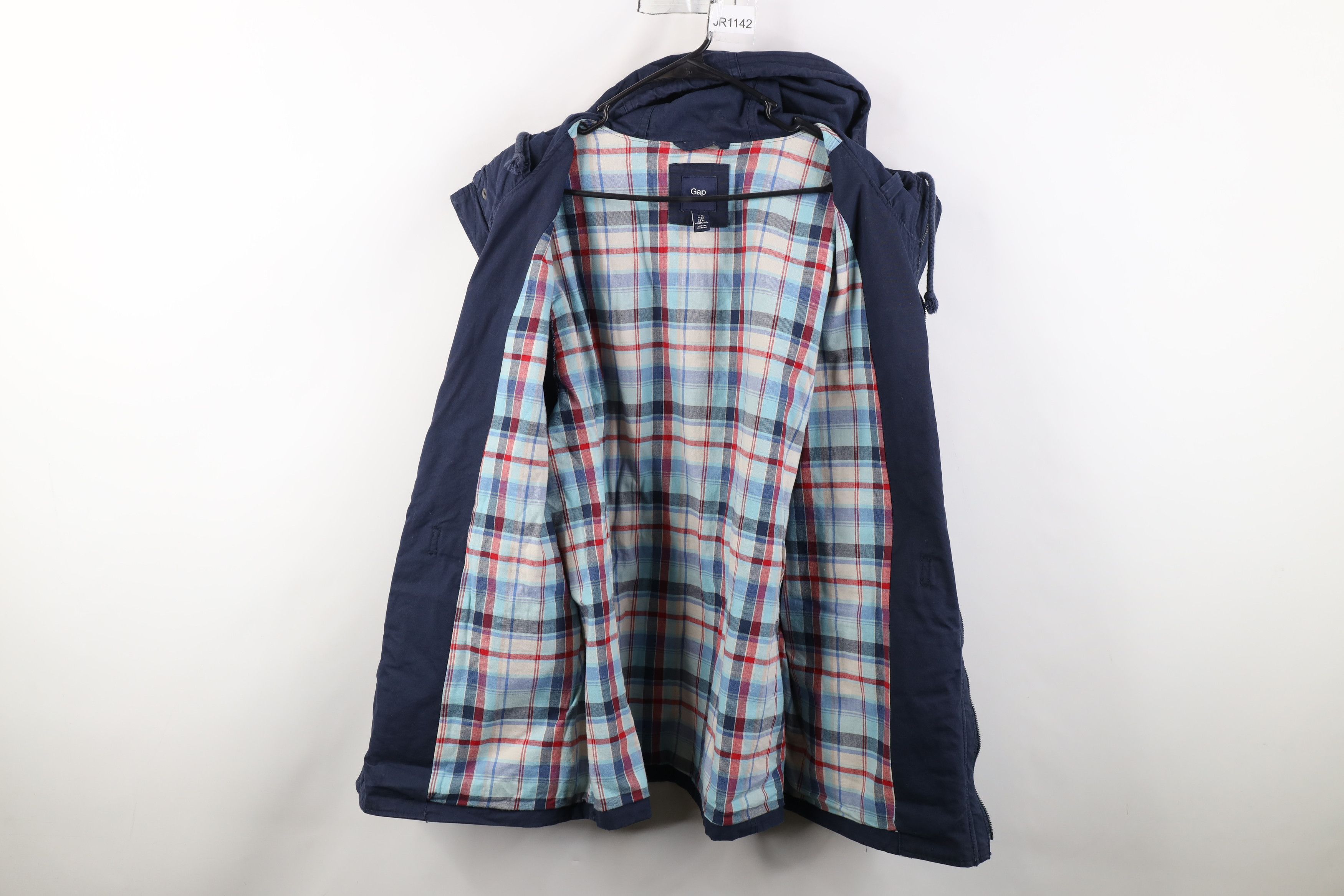 Gap Vintage Y2K Gap Heavyweight Hooded Parka Jacket Navy Blue Size US XL / EU 56 / 4 - 11 Thumbnail