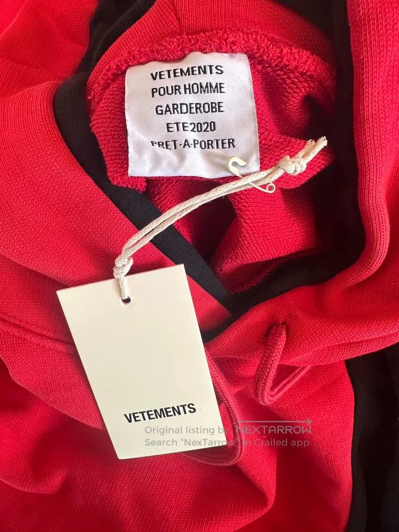 Vetements Vetements Black and Red Thick Mask Hoodie Size US M / EU 48-50 / 2 - 7 Thumbnail