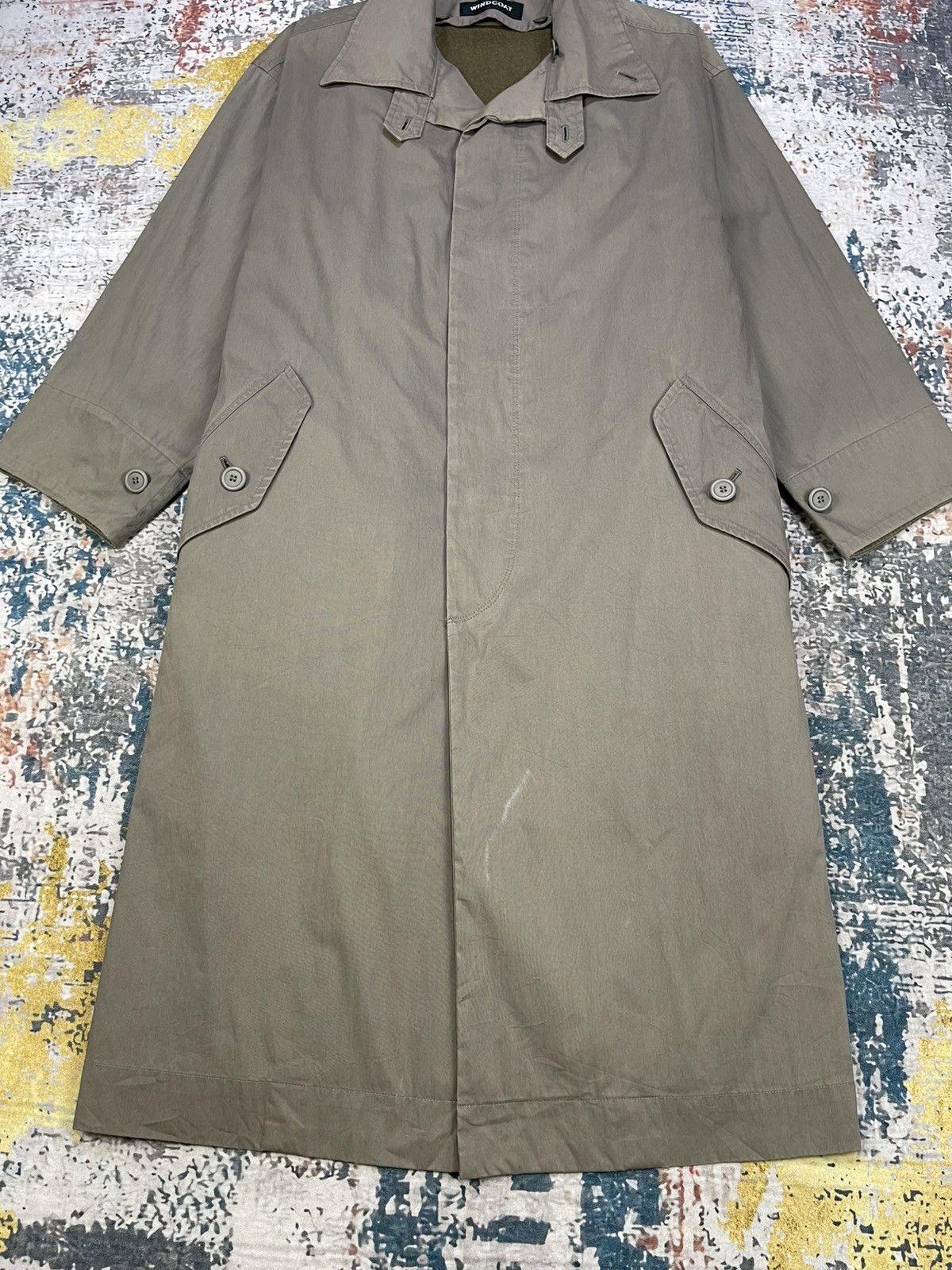 Issey Miyake SS 2002 Issey Miyake Windcoat Trench Jacket Size US M / EU 48-50 / 2 - 4 Thumbnail