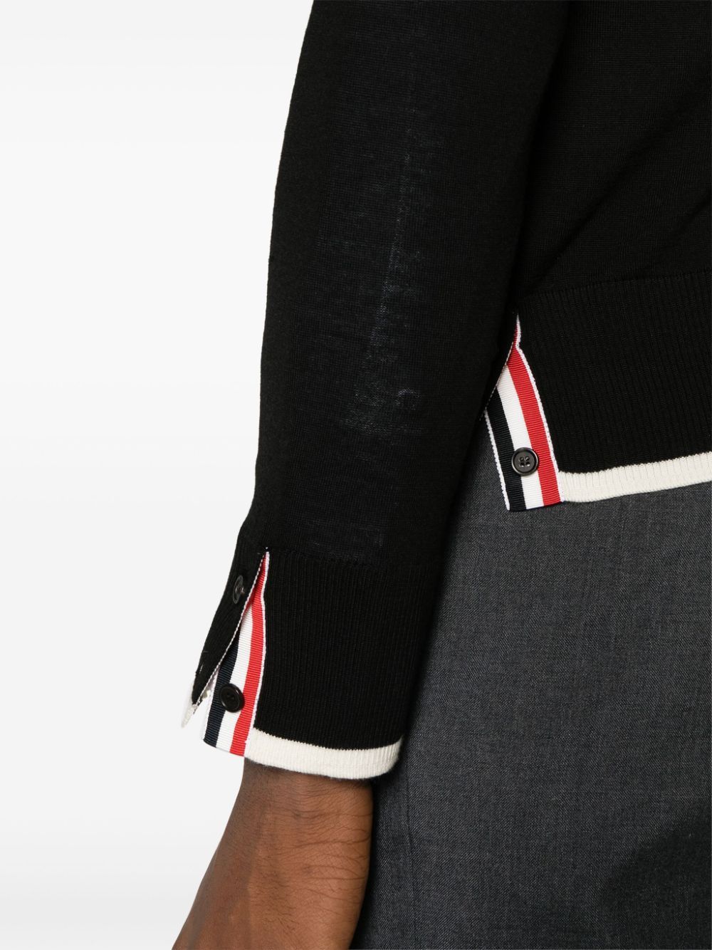 Thom Browne o1s22i1n1224 Crewneck Sweater in Black Size US M / EU 48-50 / 2 - 5 Thumbnail