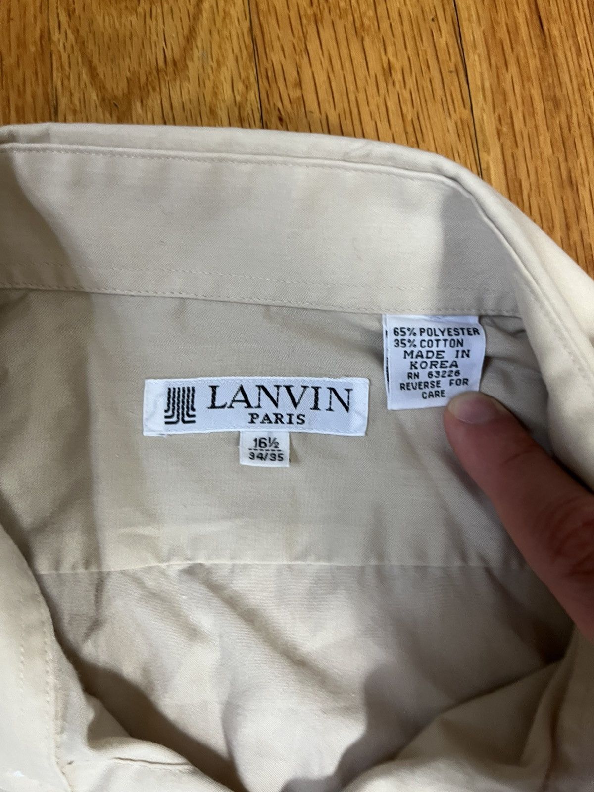 Lanvin Lanvin Paris Button Down Shirt Size US L / EU 52-54 / 3 - 3 Thumbnail