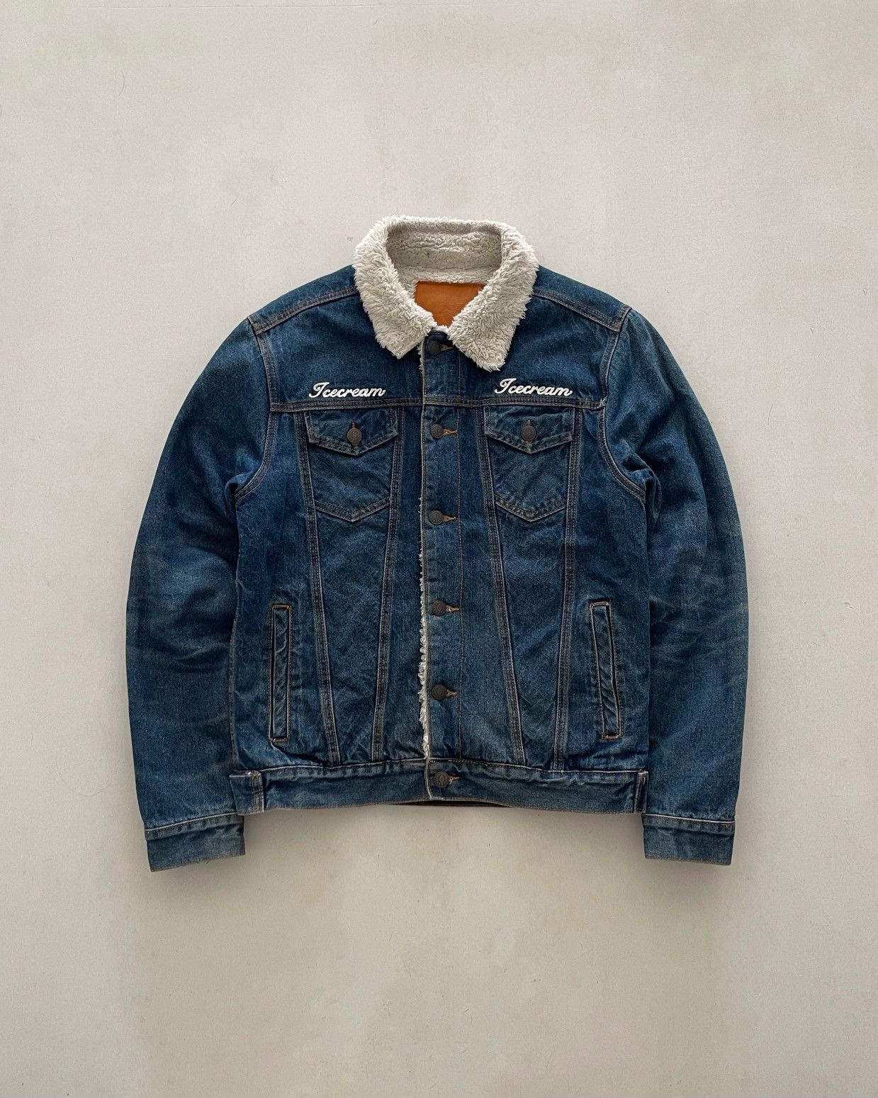 Icecream BBC ICECREAM ‘ Running Dog ‘ Classic Denim & Fur Jacket Size US M / EU 48-50 / 2 - 2 Thumbnail