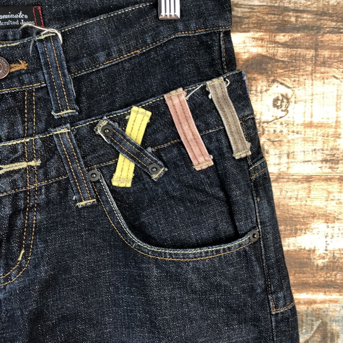 Japanese Brand DL Dani Nate double waist Black Denim Pants #C614 Size US 29 - 8 Thumbnail