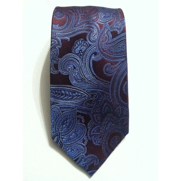 Michael Kors MICHAEL KORS MENS NEW MAROON 100%SILK TIE WIDTH:3" Size ONE SIZE - 1 Thumbnail